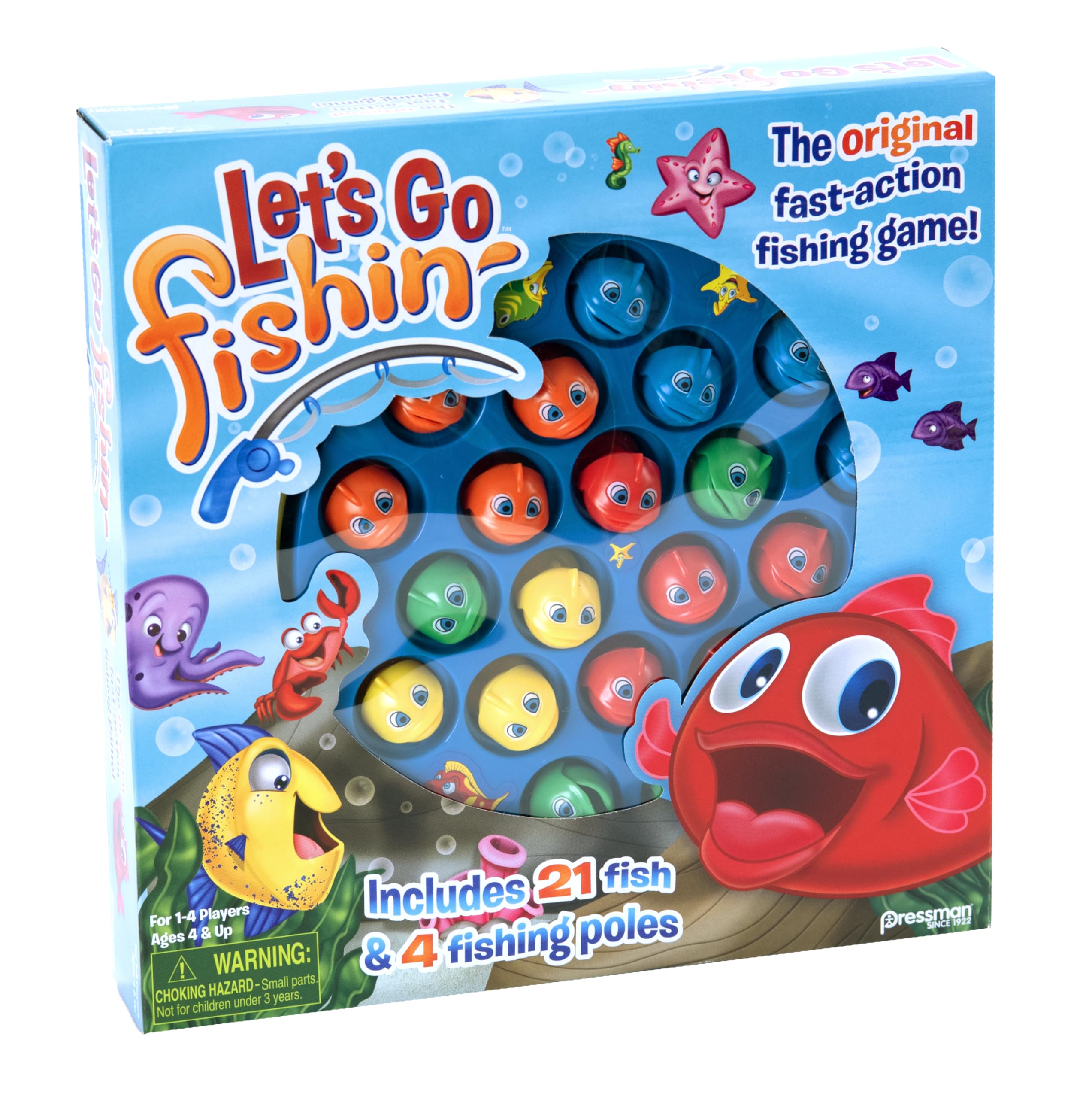 Merry and Bright Let's Go Fishin' Classic Game – 1-4 Players