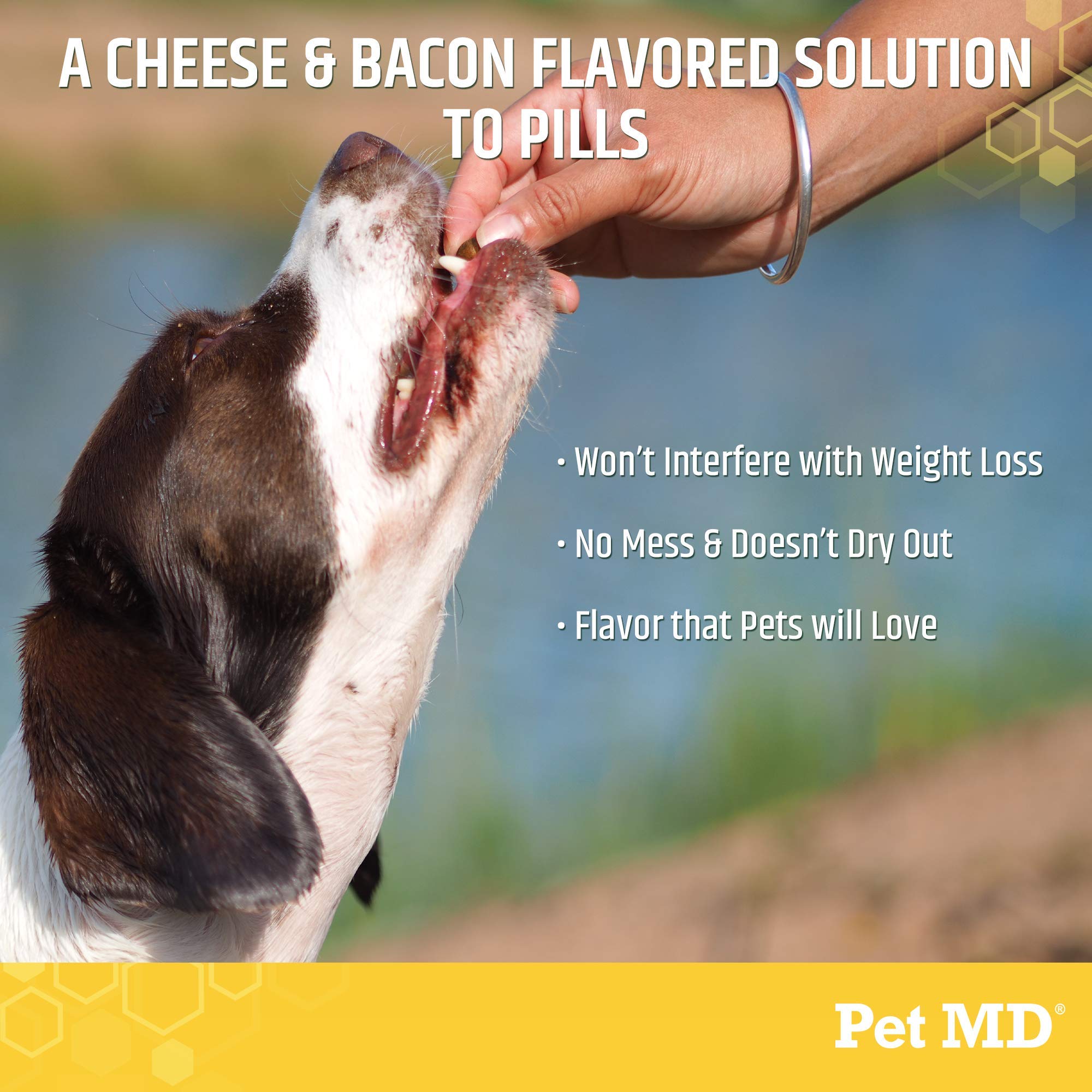 Merry and Bright Pet Pill Pocket Treats – Cheese & Bacon Flavor, Low-Calorie