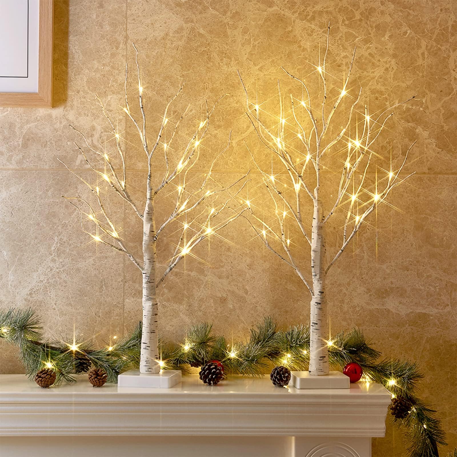 Merry & Bright White Lighted Mini Tree – 2FT