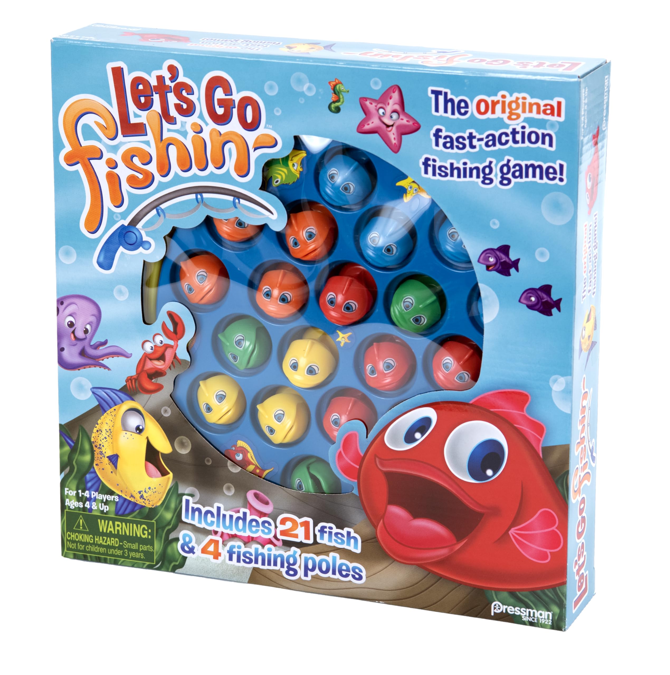 Merry and Bright Let's Go Fishin' Classic Game – 1-4 Players