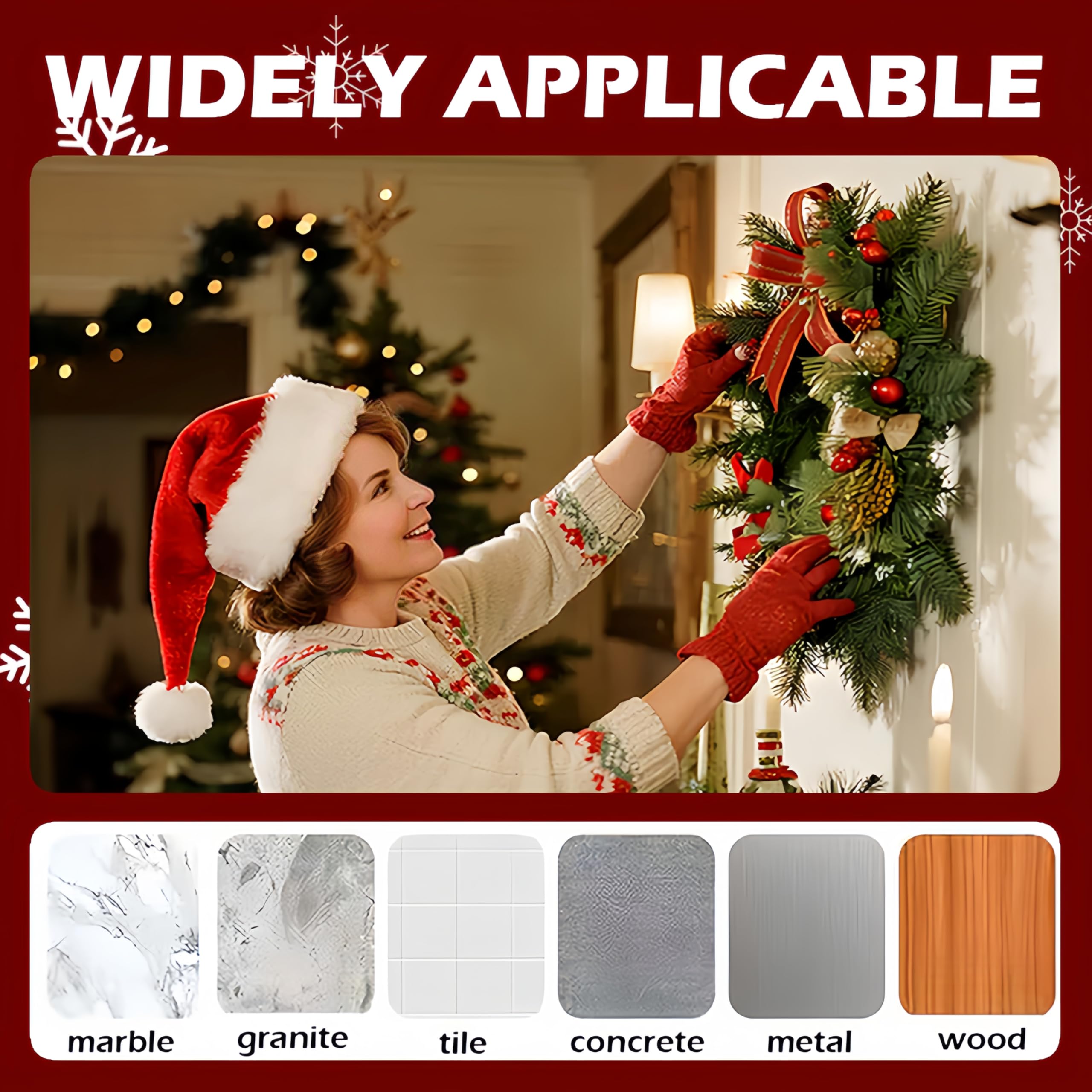 Merry & Bright: Gold Suction Cup Hooks – Holiday Wreath & Decor Hangers