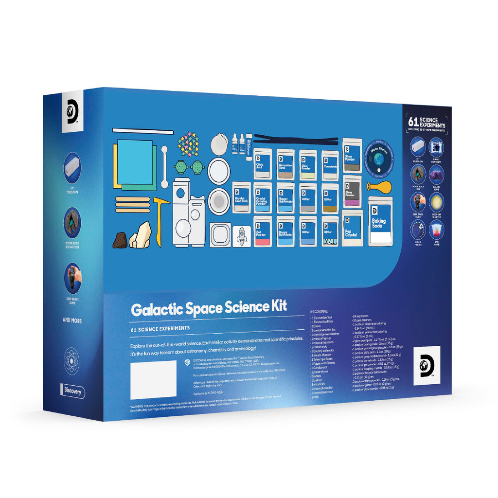 Merry and Bright Galactic Space Science Kit – 61 Space-Themed STEM Experiments