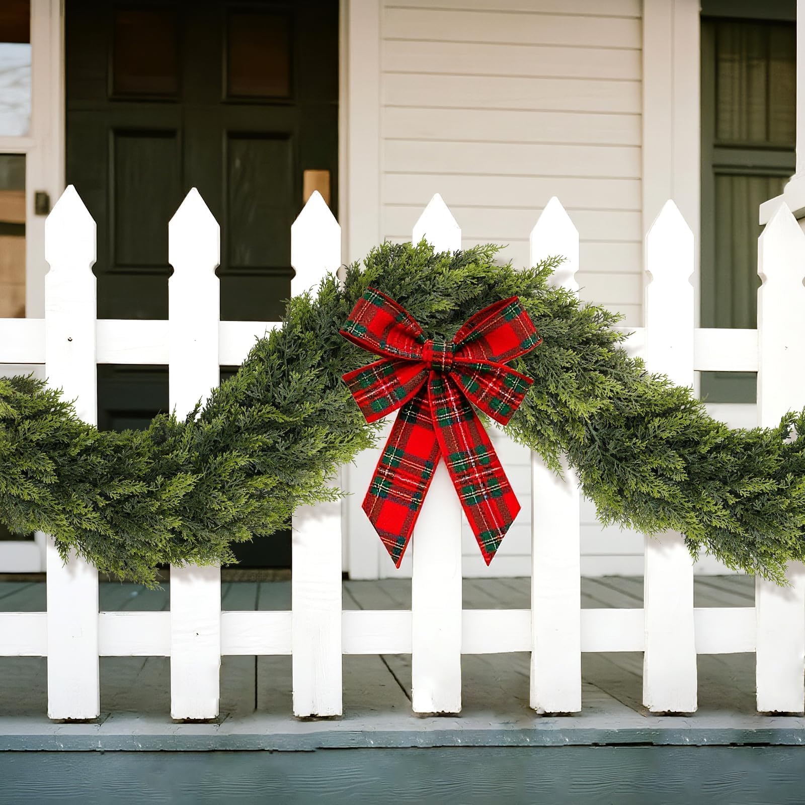 Merry & Bright Christmas Cedar Garland - 16ft