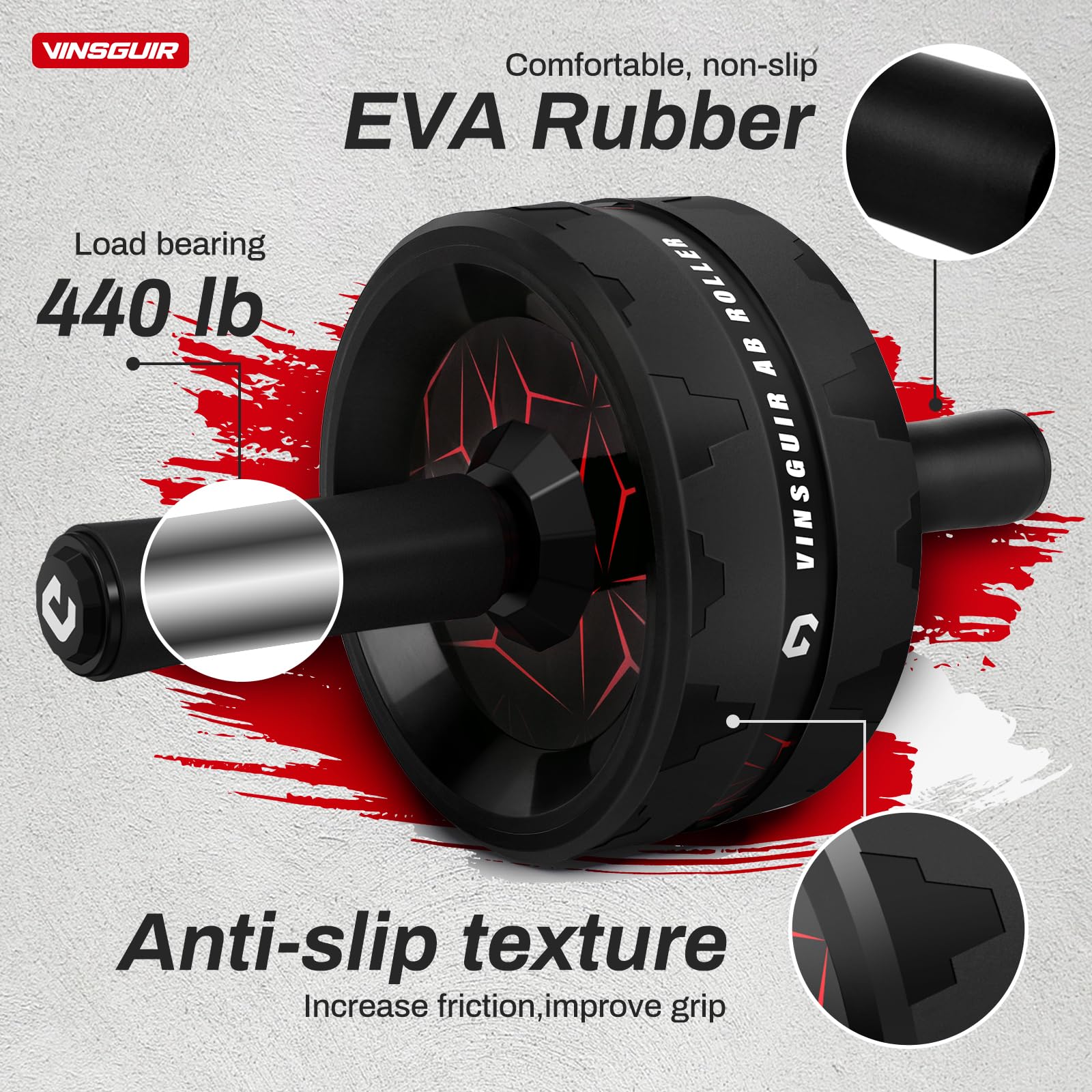Merry & Bright Ab Roller Wheel, Abs Workout Equipment for Abdominal & Core Strength