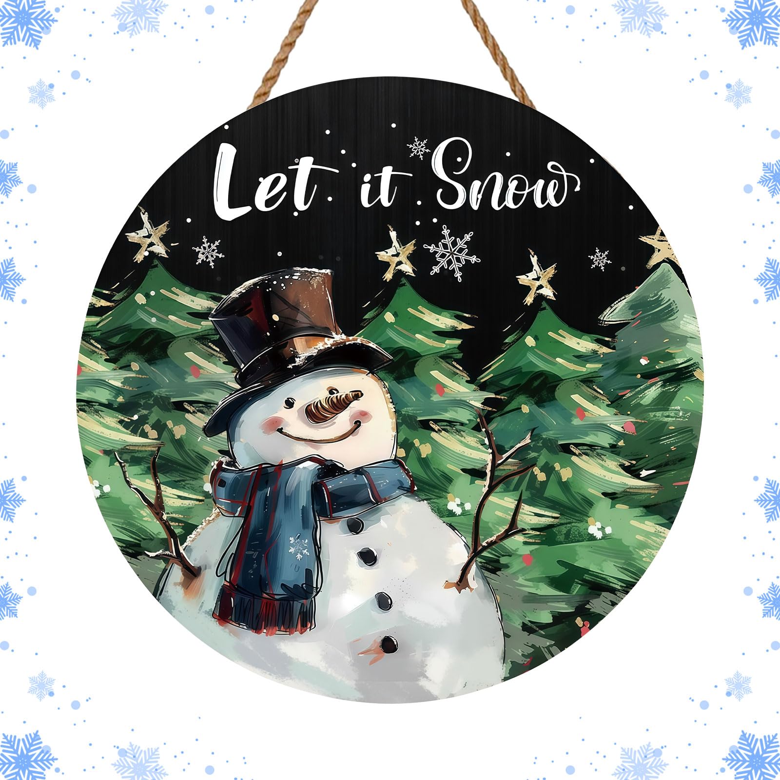 Merry & Bright – Winter Welcome Door Sign