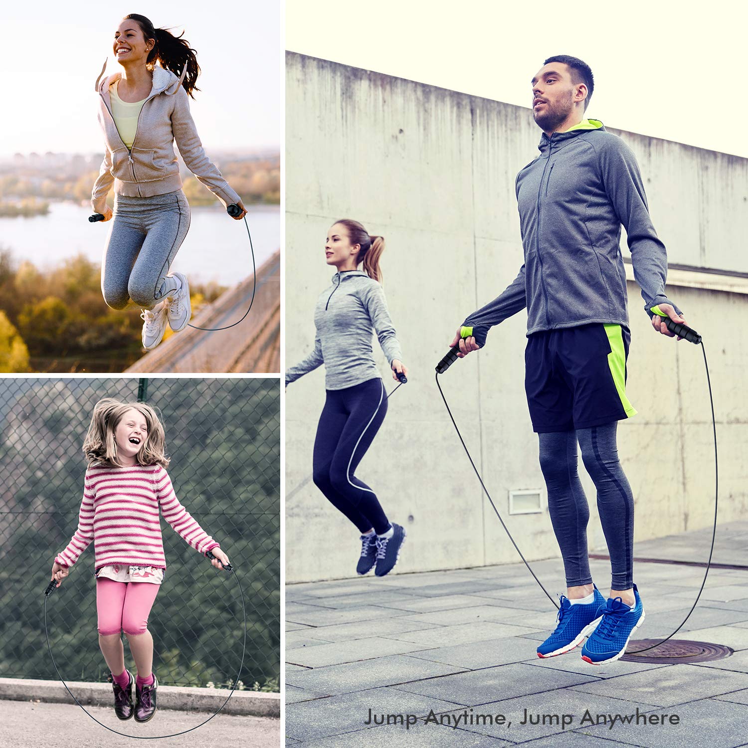 Merry & Bright Jump Rope Tangle Free Speed Rope