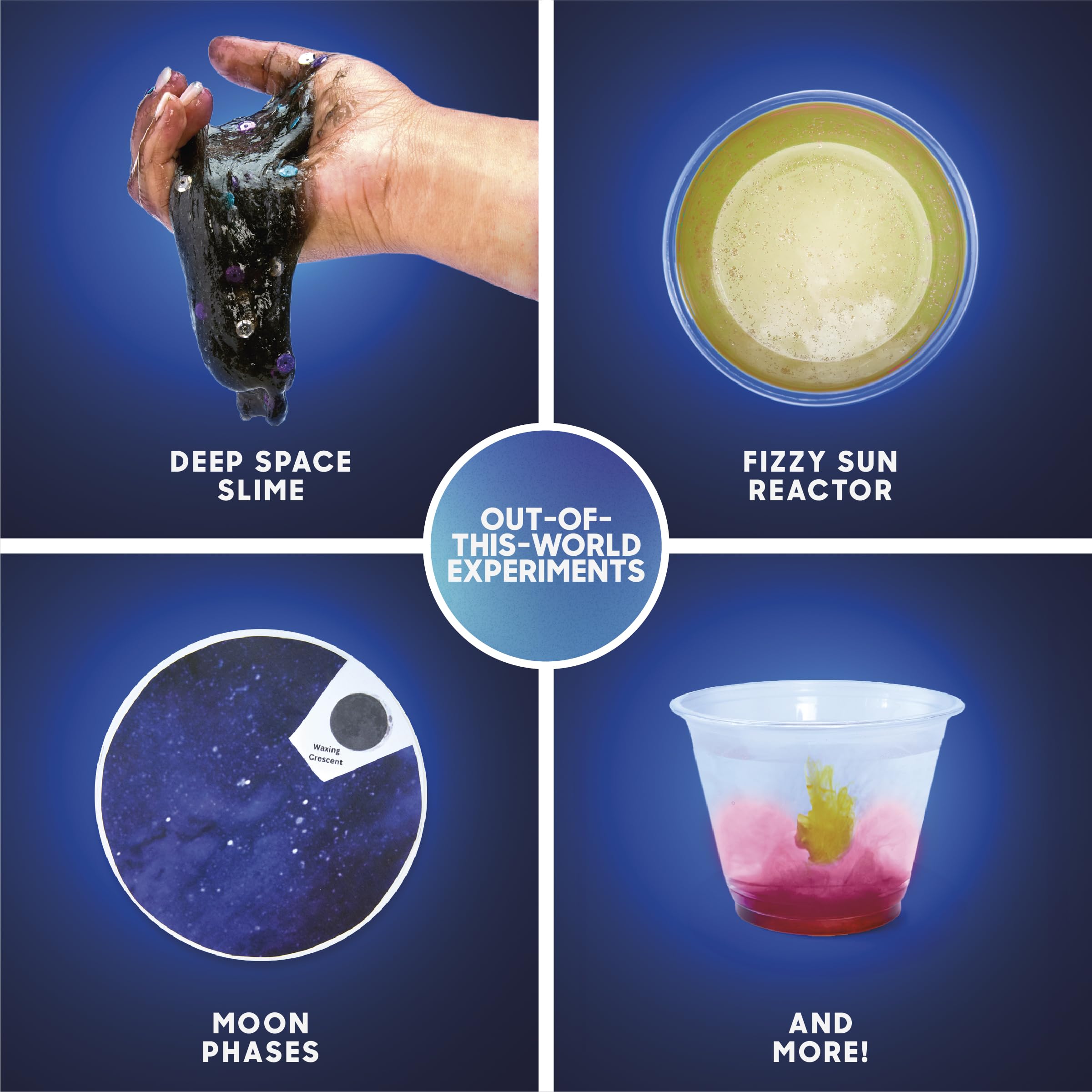 Merry and Bright Galactic Space Science Kit – 61 Space-Themed STEM Experiments