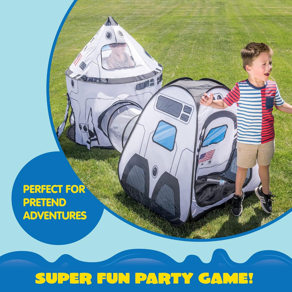 Merry and Bright Kids White Space Play Tent & Tunnel Set
