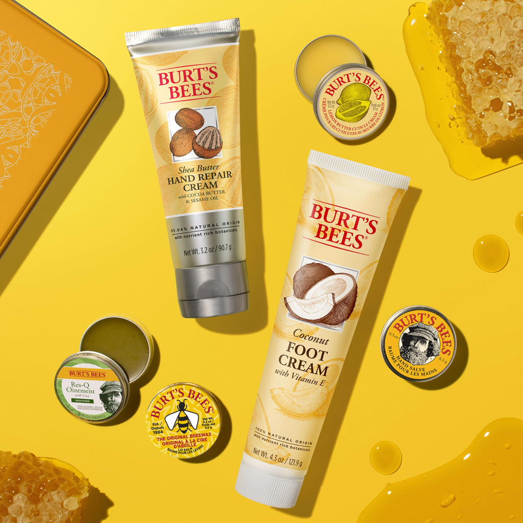 Merry & Bright Burt's Bees Classic Gift Set – 6-Piece Natural Skincare Collection