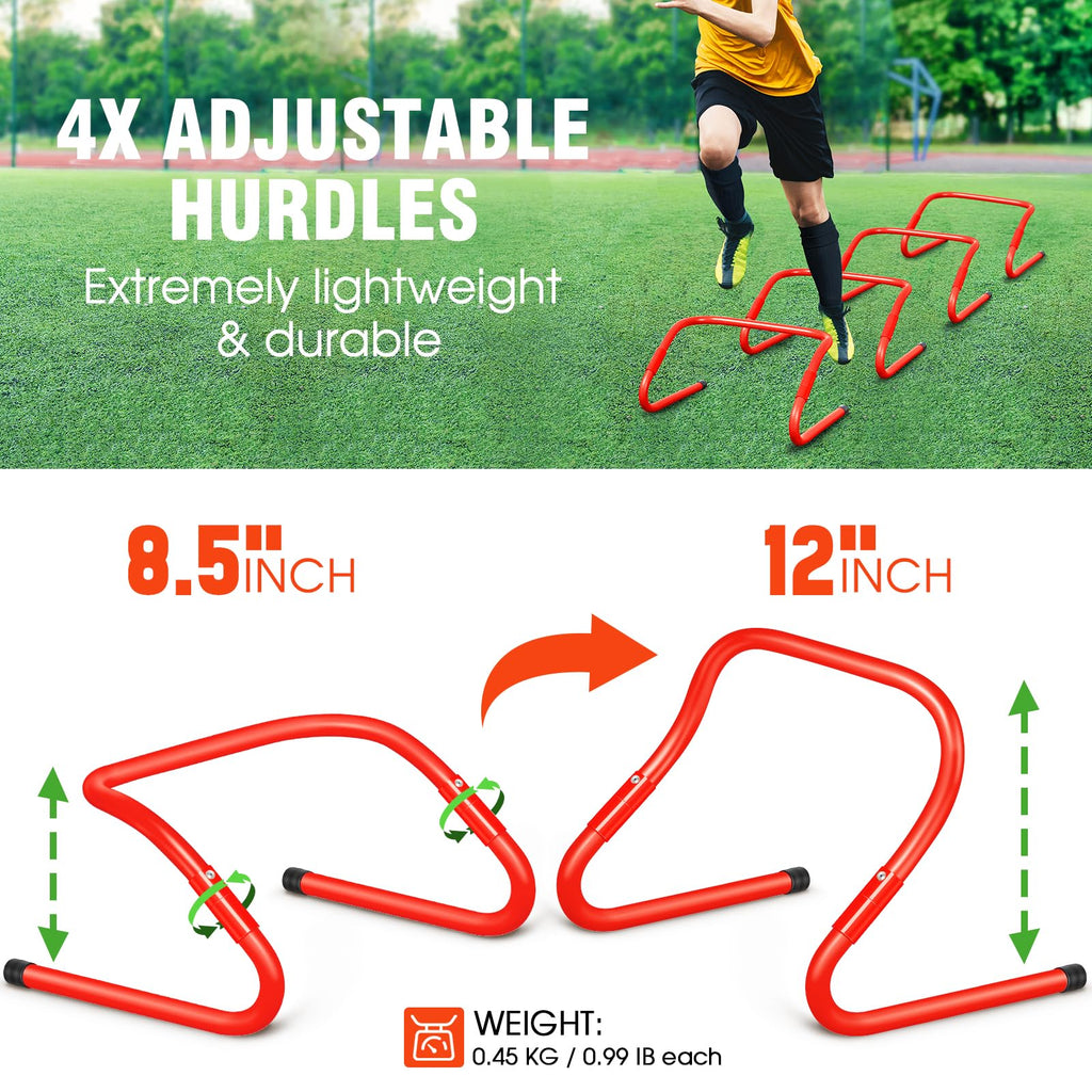 Merry and Bright Yellow Agility Training Equipment Kit