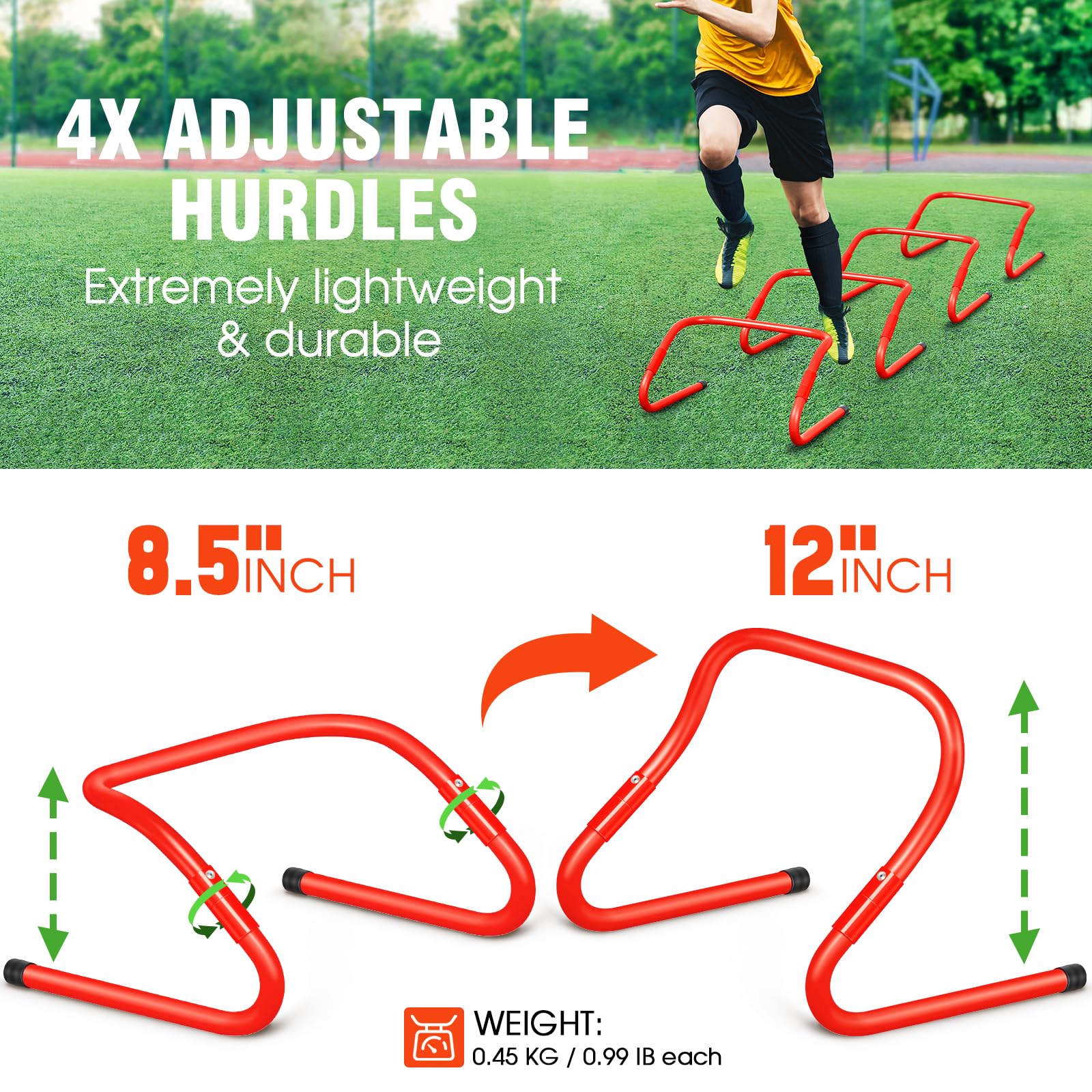 Merry and Bright Yellow Agility Training Equipment Kit