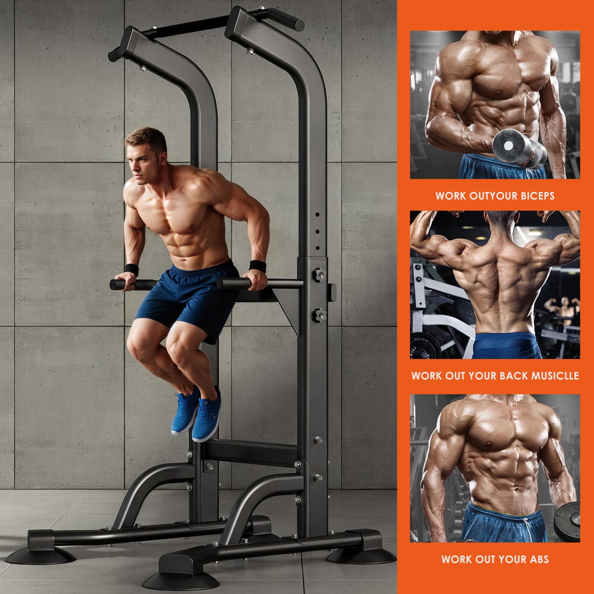 Merry & Bright: Adjustable Power Tower for Full Body Workouts