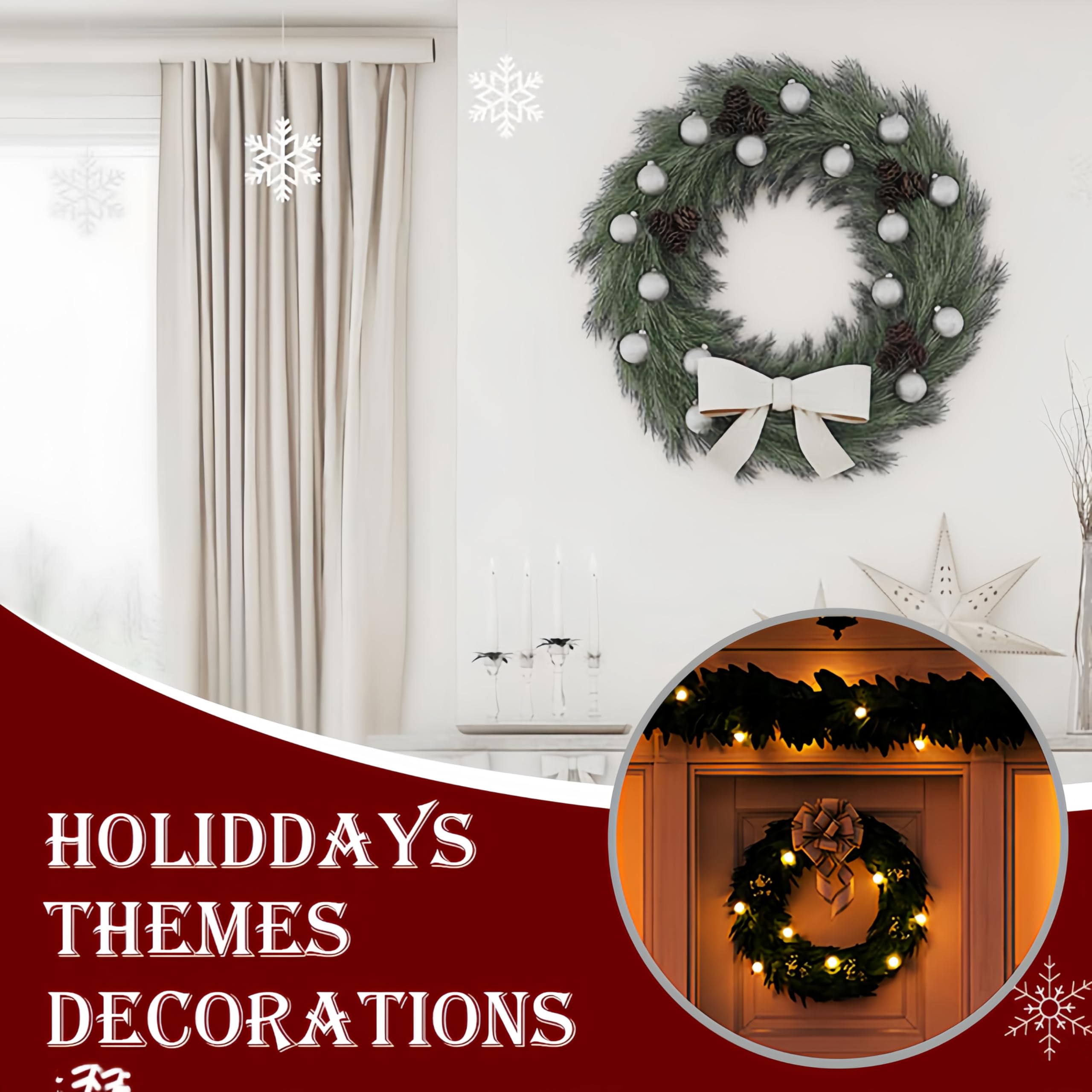 Merry & Bright: Gold Suction Cup Hooks – Holiday Wreath & Decor Hangers