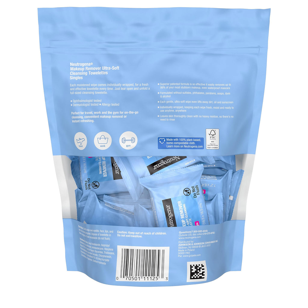Merry & Bright Neutrogena Makeup Remover Wipes 20ct.