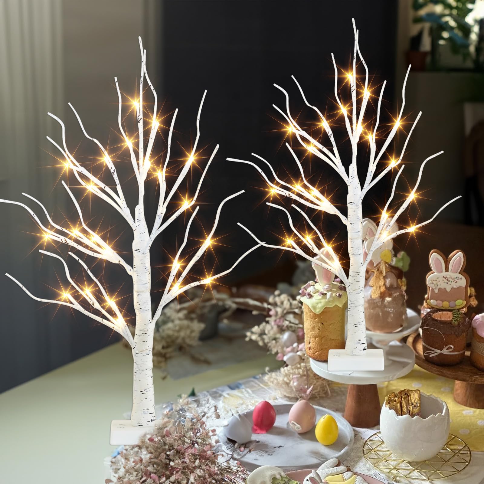 Merry & Bright White Lighted Mini Tree – 2FT