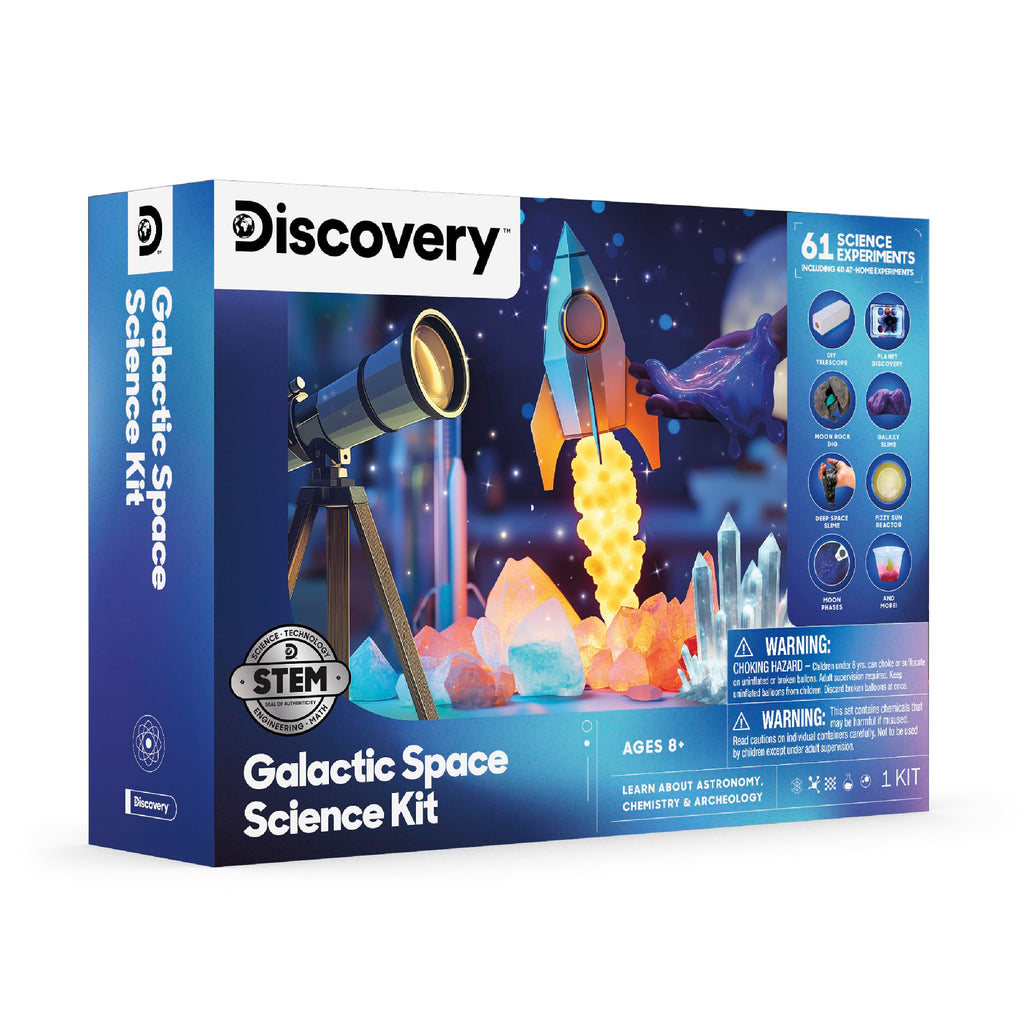 Merry and Bright Galactic Space Science Kit – 61 Space-Themed STEM Experiments