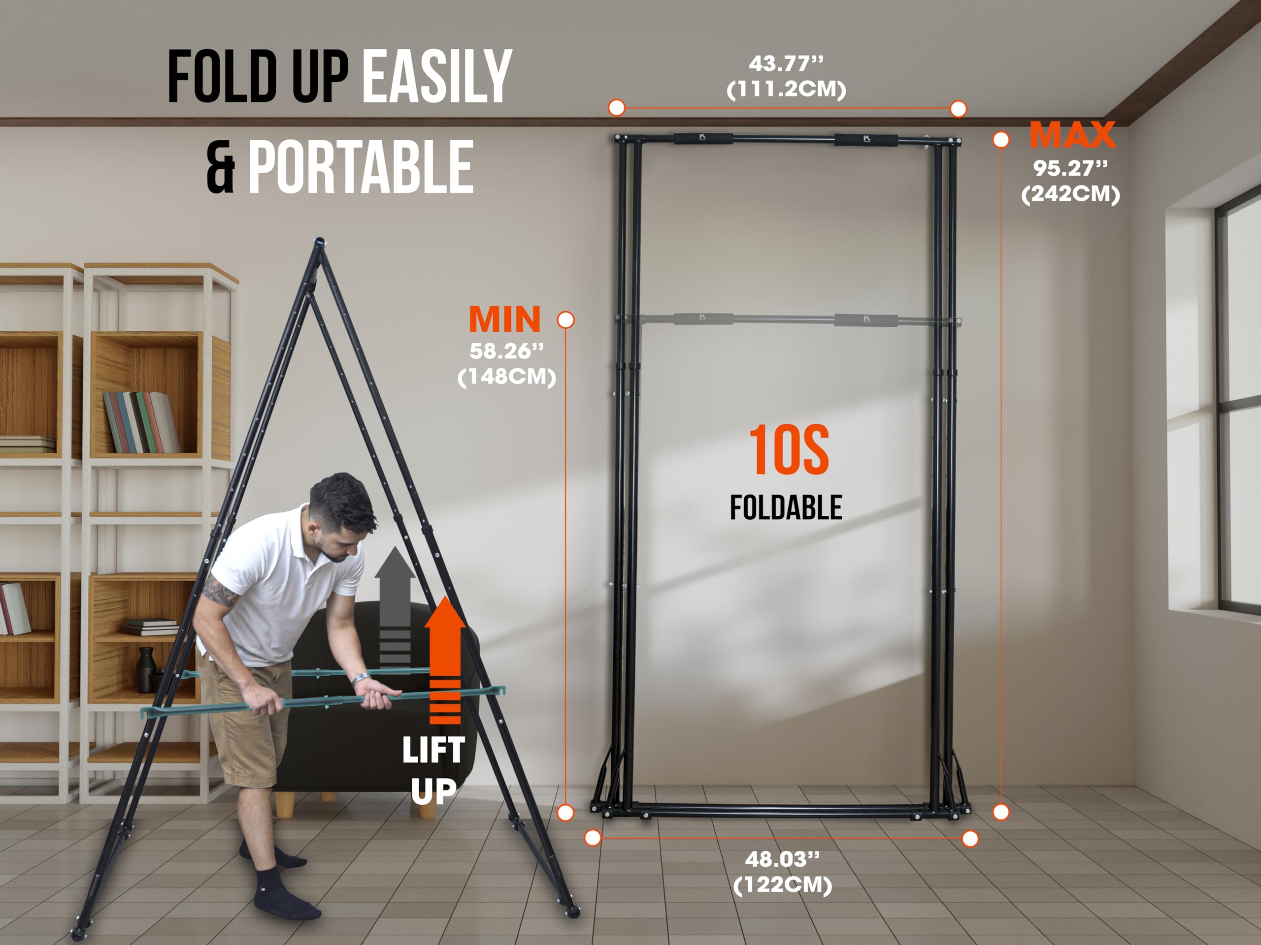 Merry & Bright: Folding Free Standing Pull Up Bar