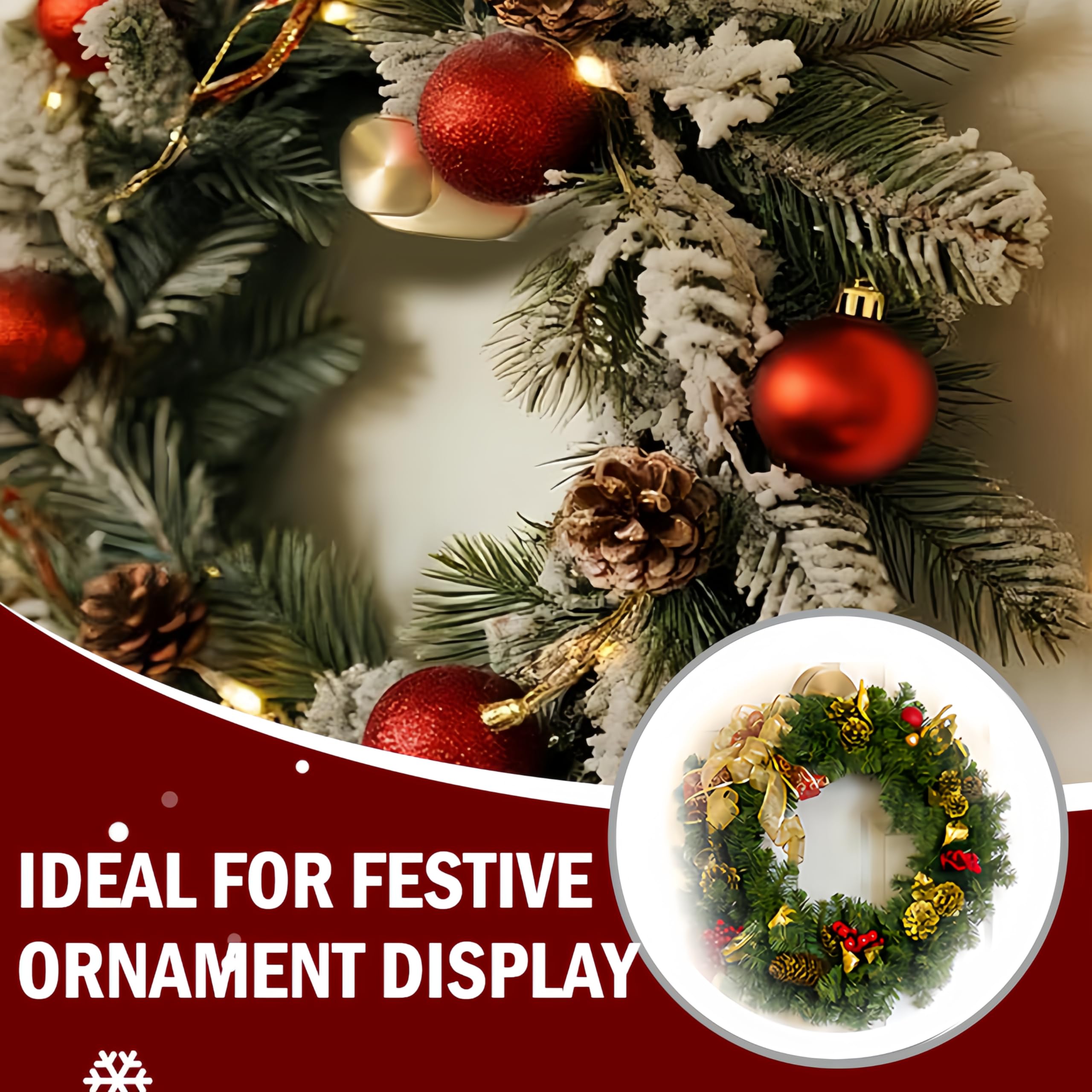 Merry & Bright: Gold Suction Cup Hooks – Holiday Wreath & Decor Hangers