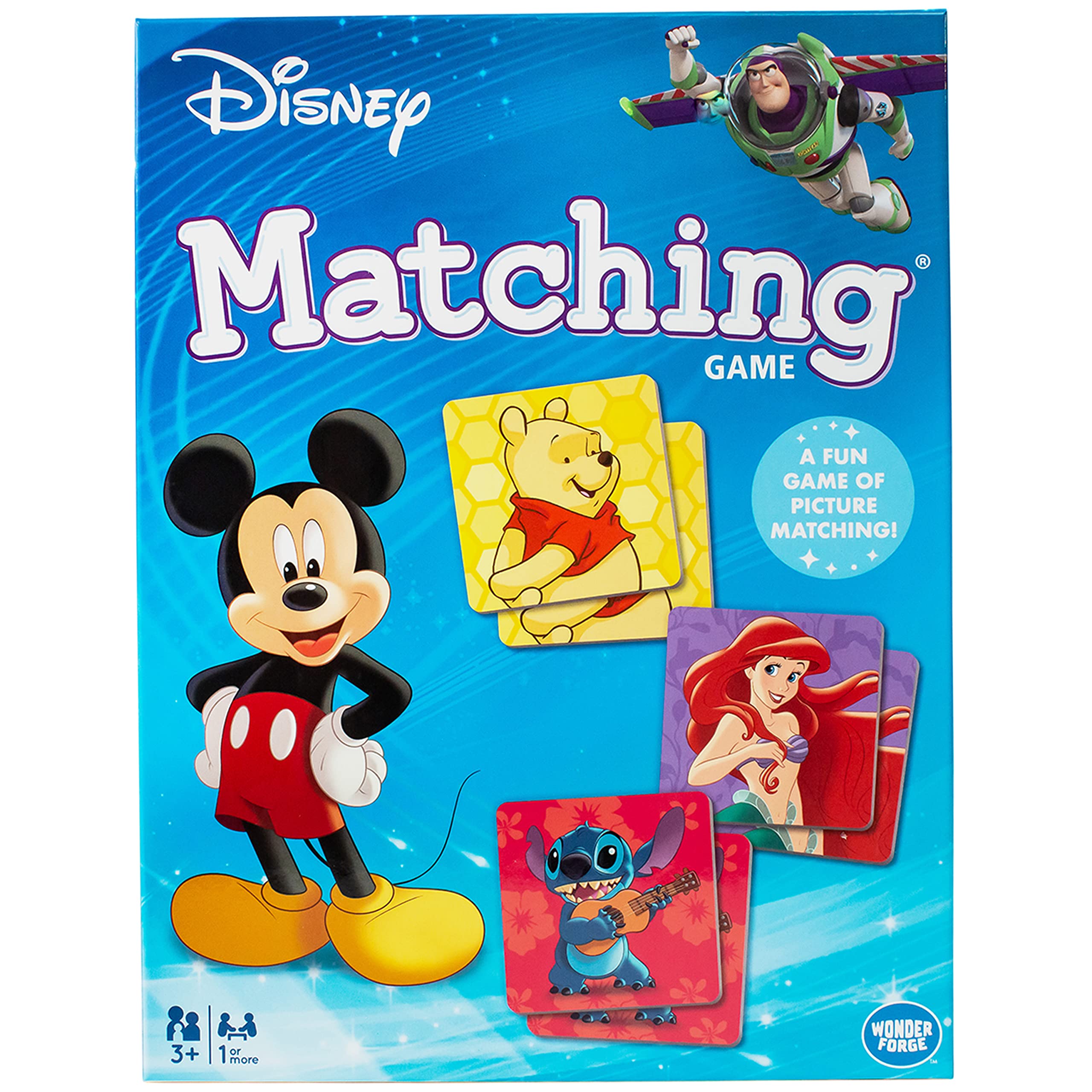 Merry & Bright Disney Classic Characters Matching Game for Kids