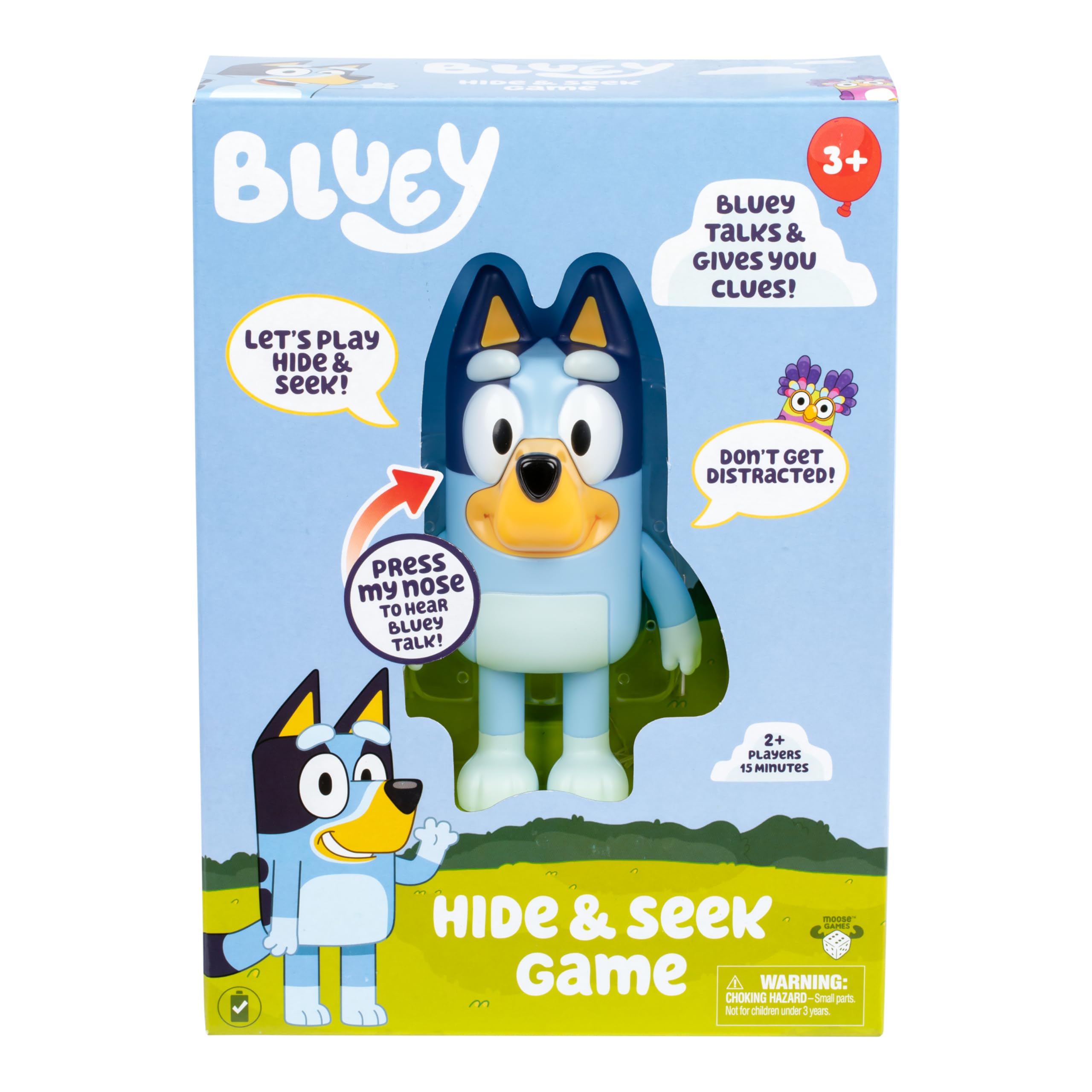 Merry and Bright Bluey Hide & Seek Electronic Toy – Interactive Kids Game
