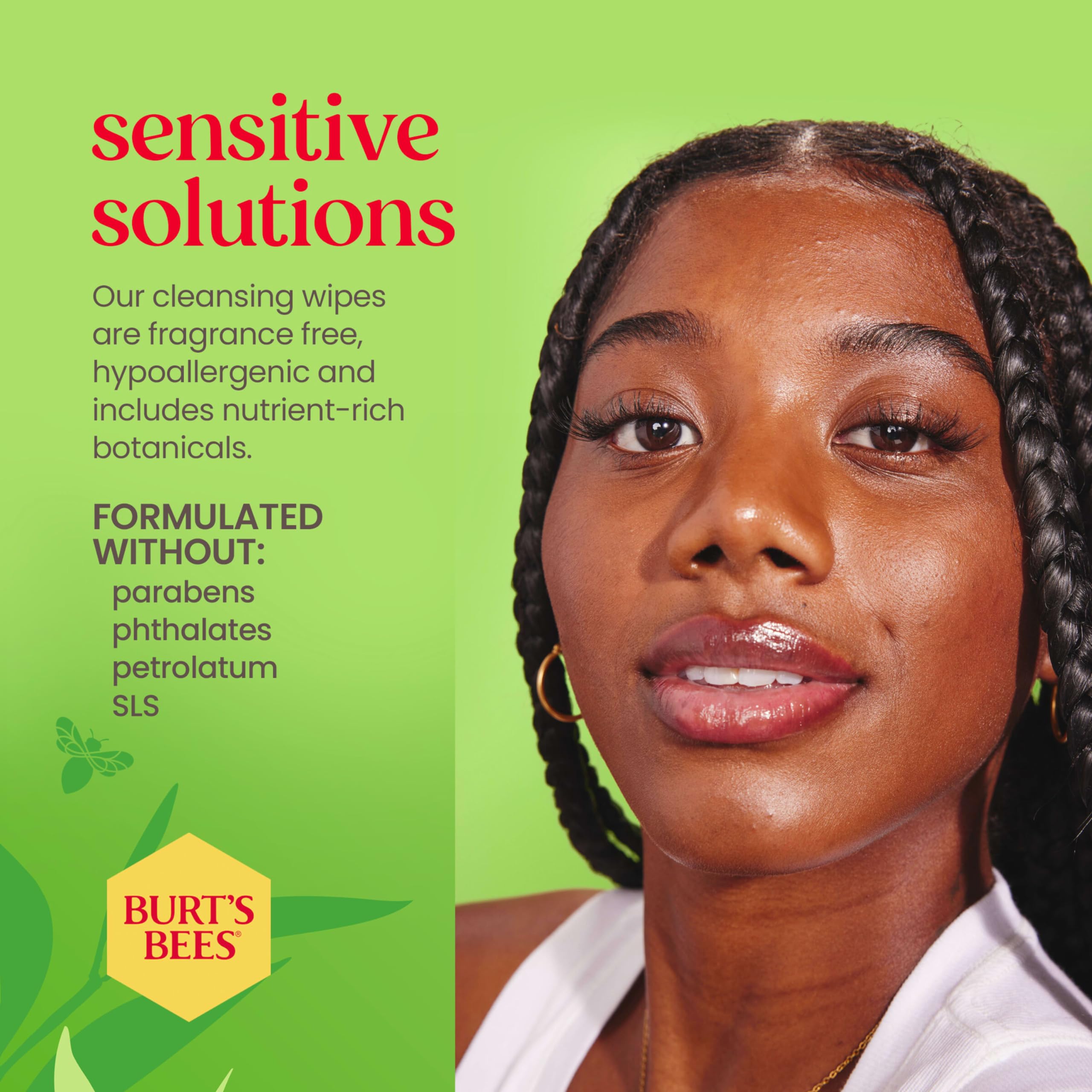 Merry & Bright Burt's Bees Soothing Facial Towelettes – Sensitive | 3 x 30 Ct.
