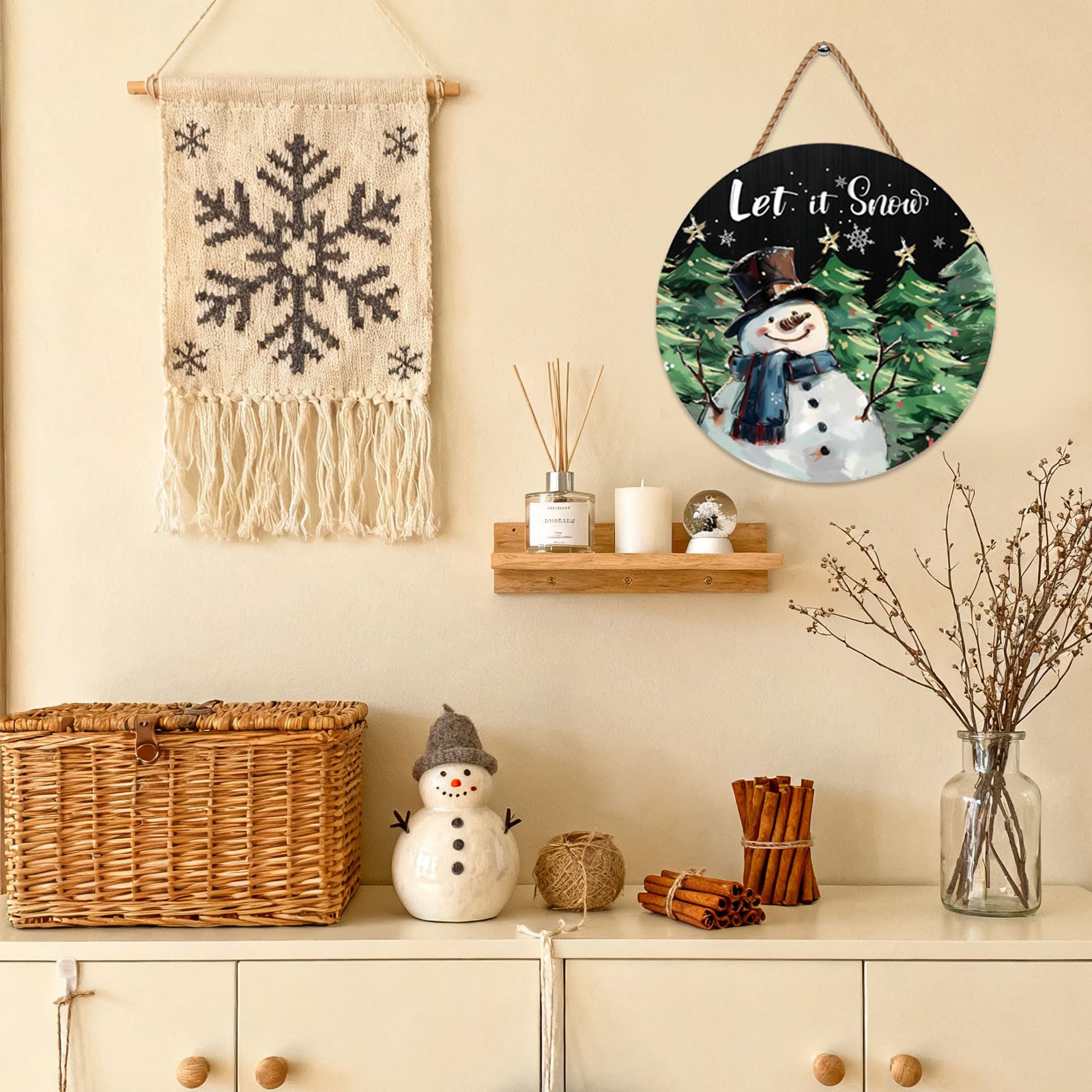Merry & Bright – Winter Welcome Door Sign