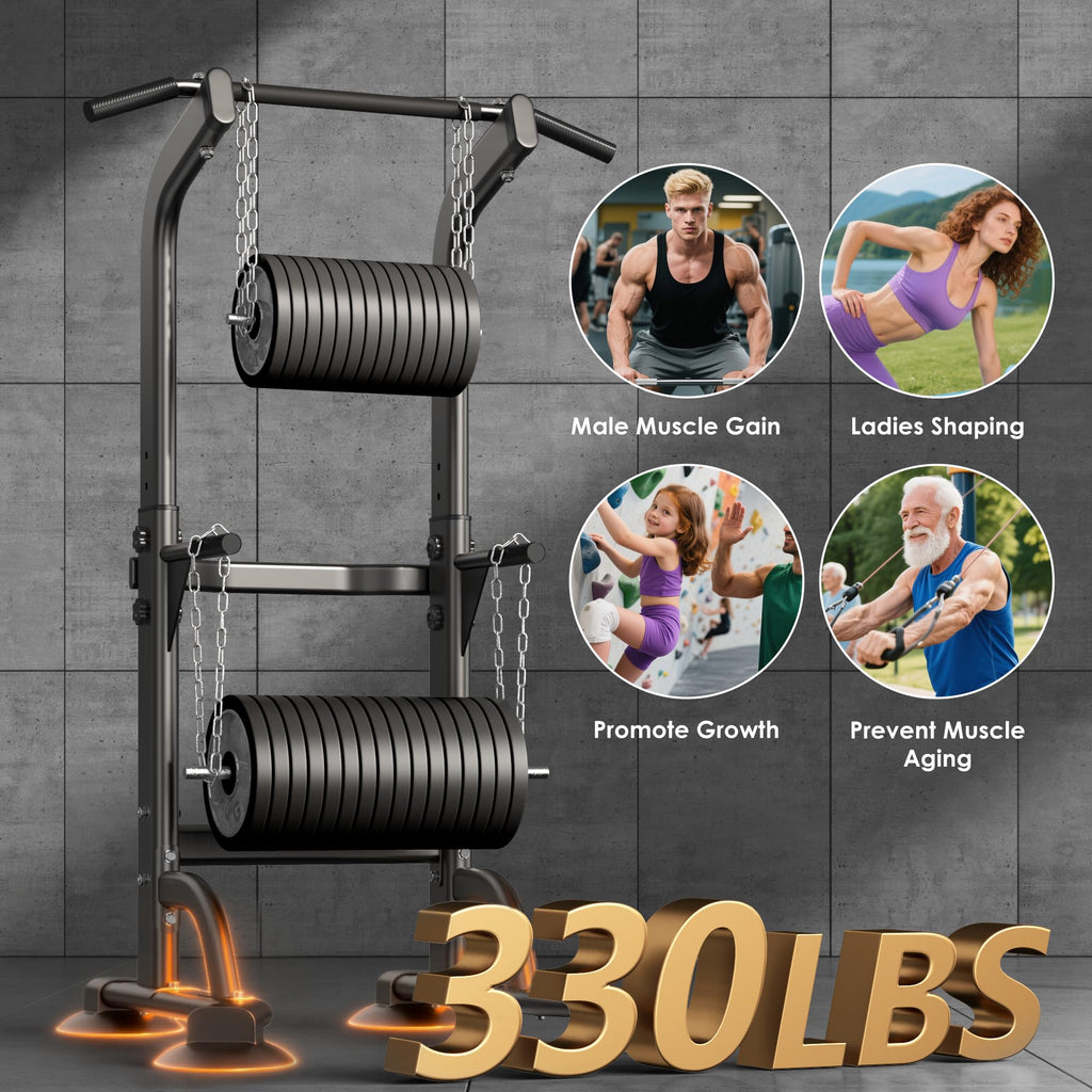 Merry & Bright: Adjustable Power Tower for Full Body Workouts