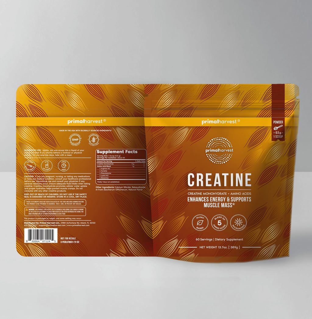 Merry & Bright Creatine Powder Supplement for Men