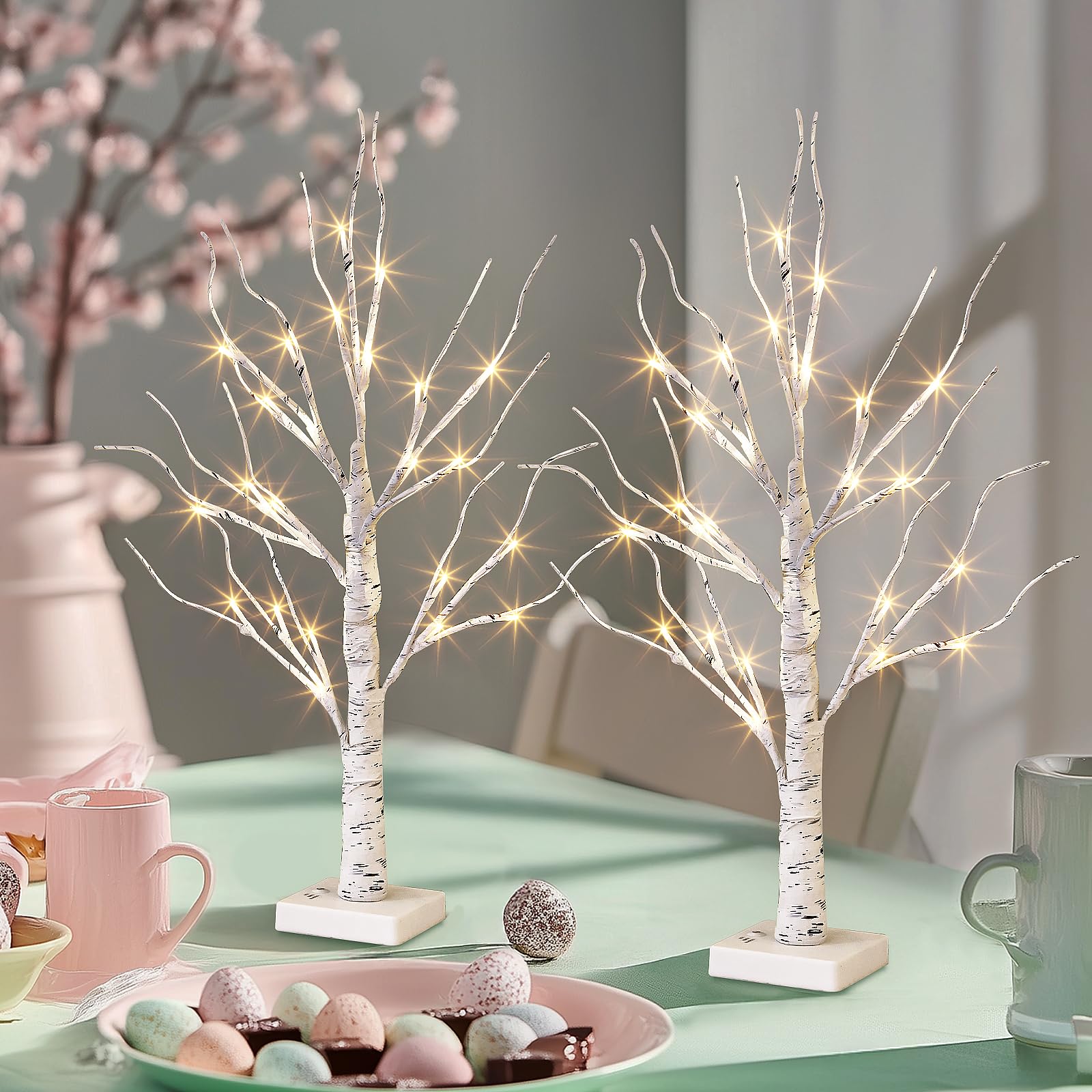 Merry & Bright White Lighted Mini Tree – 2FT