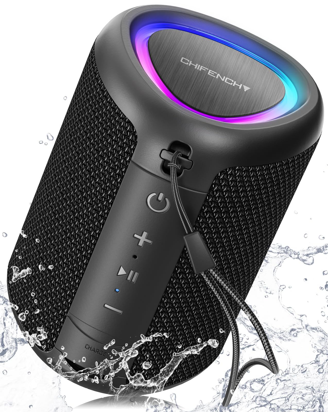 Merry & Bright Portable Bluetooth Speaker with Lights