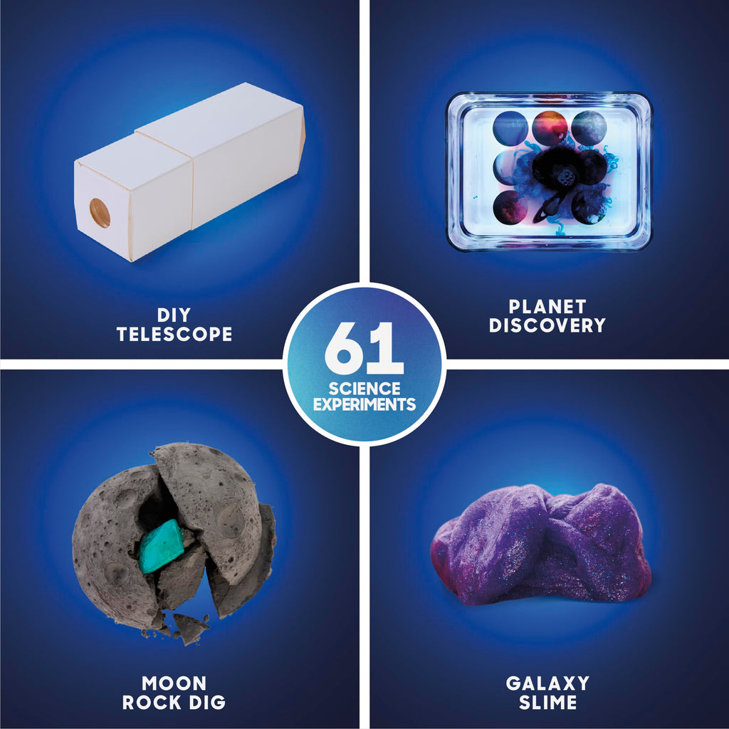 Merry and Bright Galactic Space Science Kit – 61 Space-Themed STEM Experiments