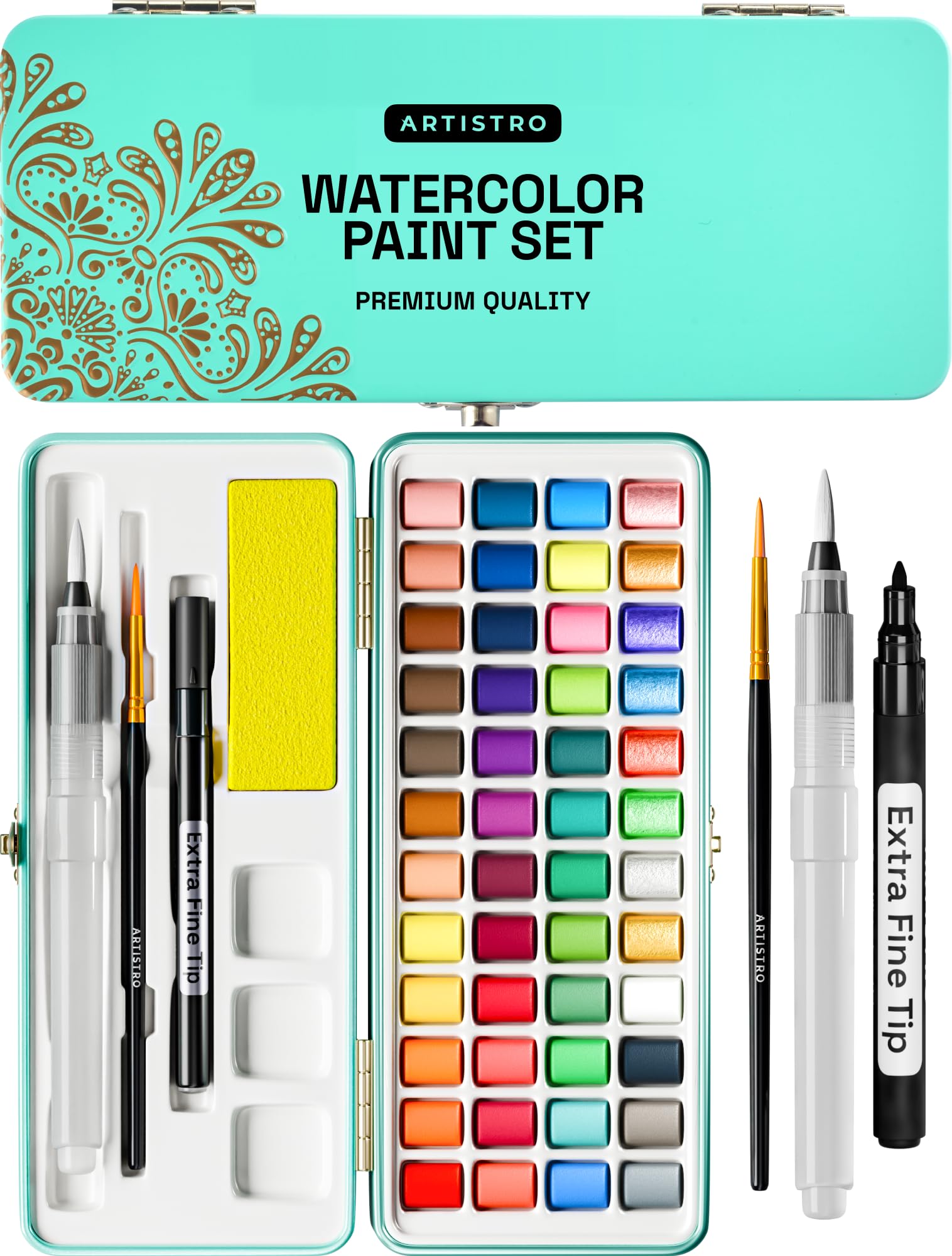 Merry & Bright Watercolor Paint Set Portable