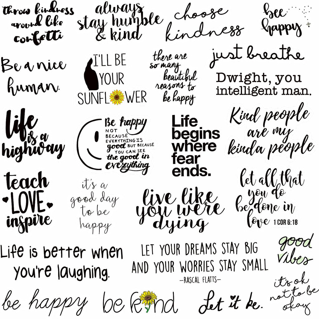 Merry & Bright 300PCS Motivational Words Stickers for Adults