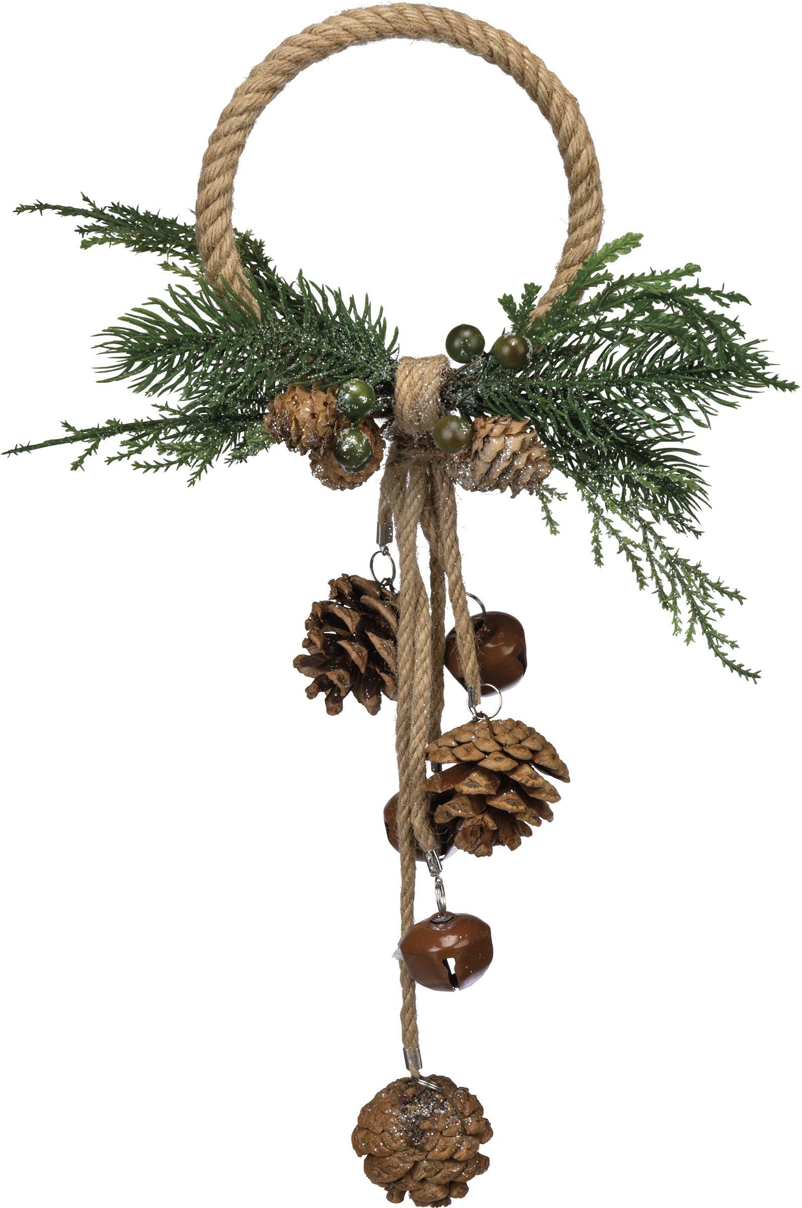Merry & Bright: Handmade Pine Cone Holiday Doorknob Hanger – Rustic Winter Decor