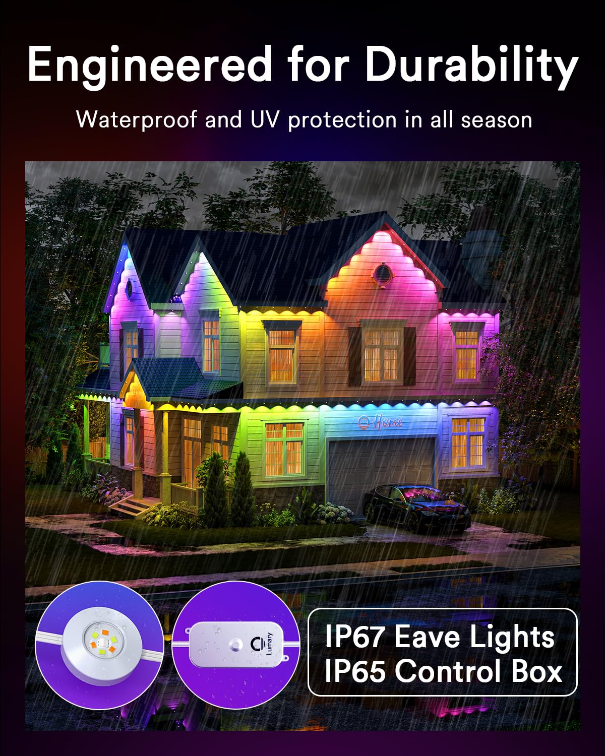 Merry & Bright Smart LED Outdoor Lights – 158FT