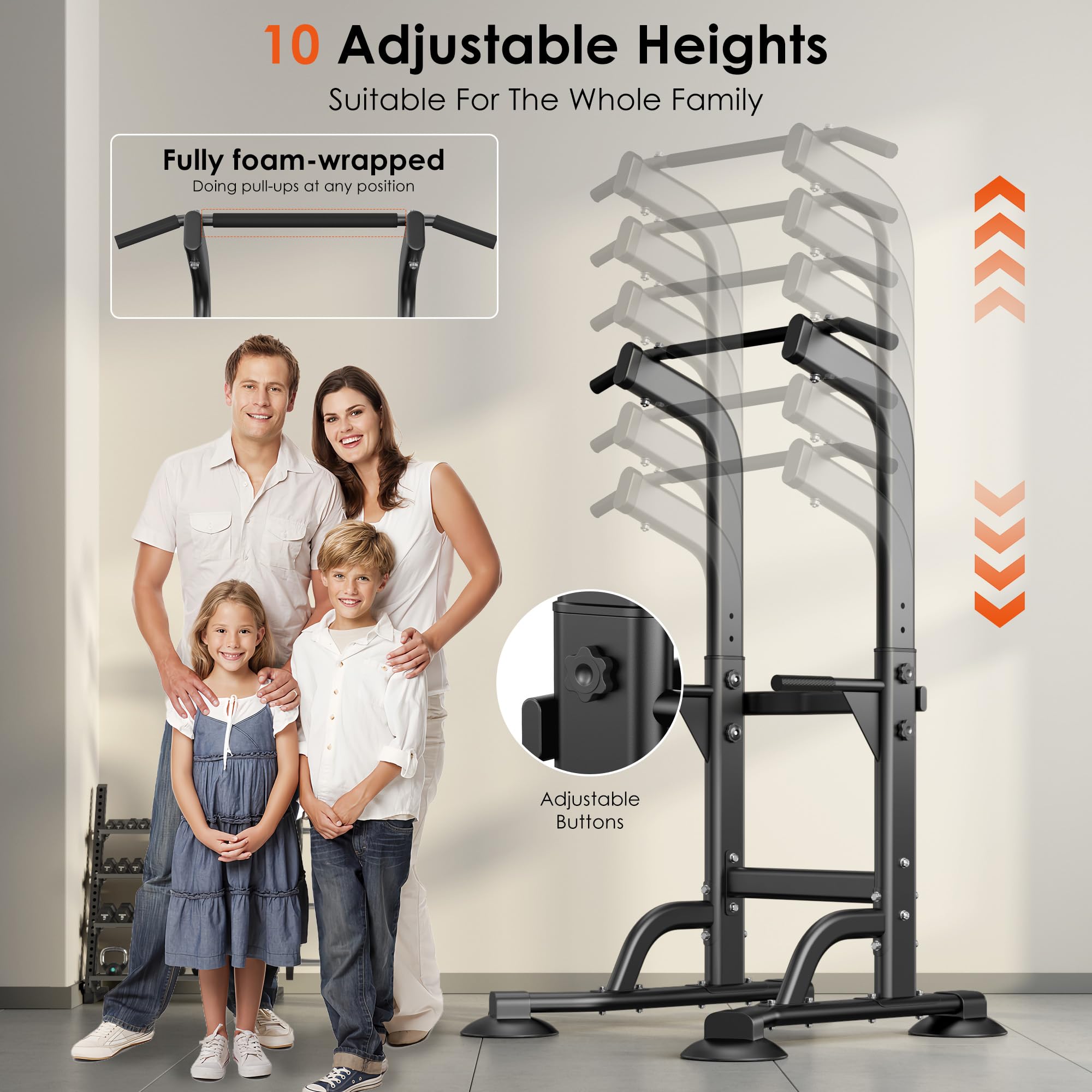 Merry & Bright: Adjustable Power Tower for Full Body Workouts
