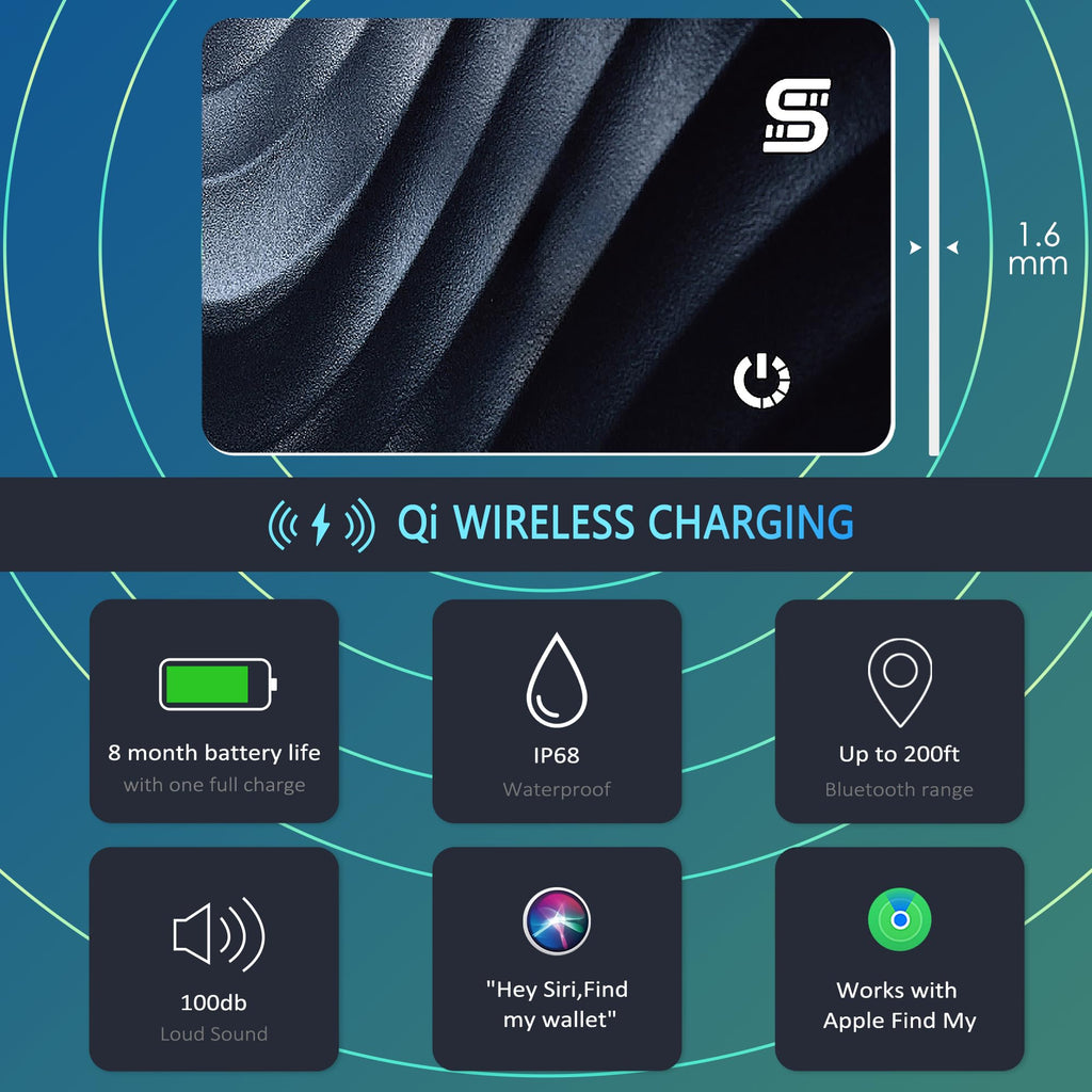 Merry & Bright Wireless Bluetooth Tracker – Slim Finder Card