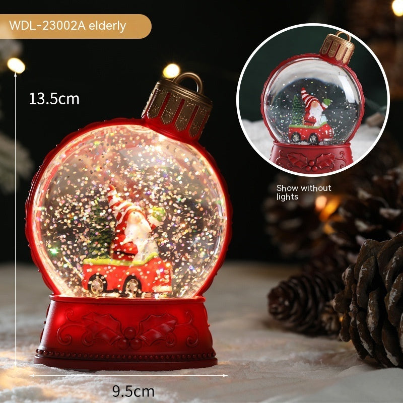 Merry & Bright Christmas Decorations LED SnowGlobe