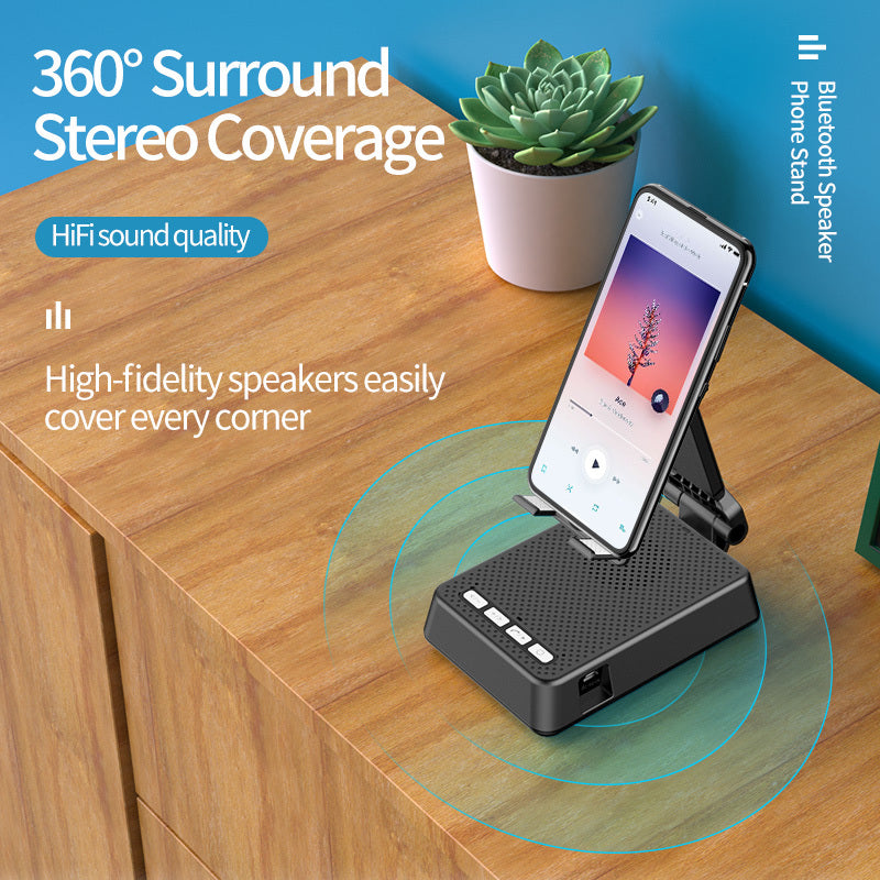 Merry & Bright iPhone Smart Wireless Bluetooth Speaker + Stand