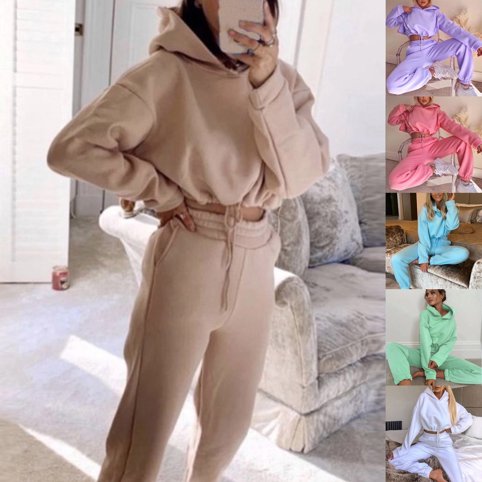 Merry & Bright Jogging Suits For Women 2 Piece Sweatsuits Tracksuits