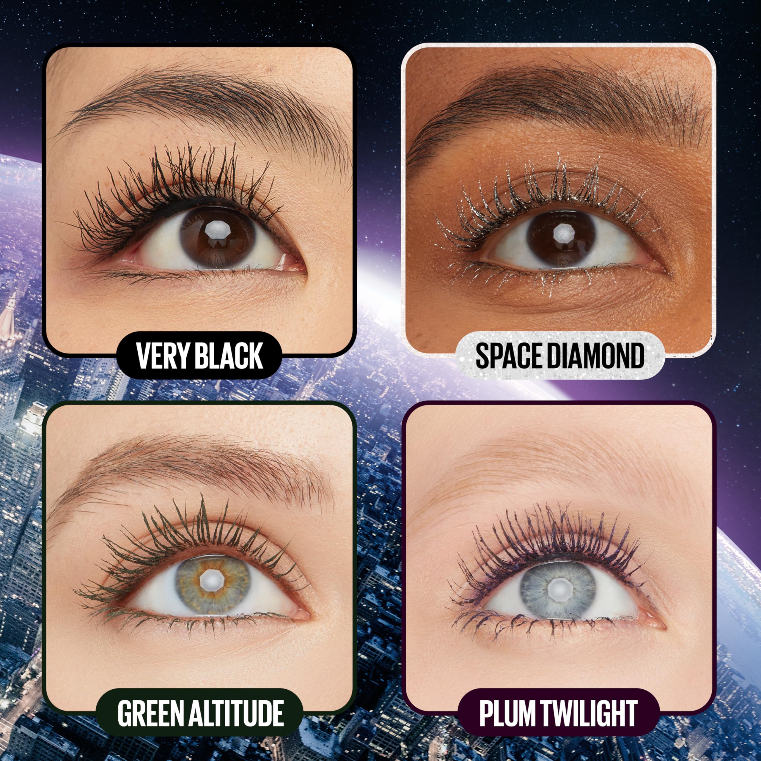 Merry & Bright Maybelline Lash Blackest Black, 1 Count