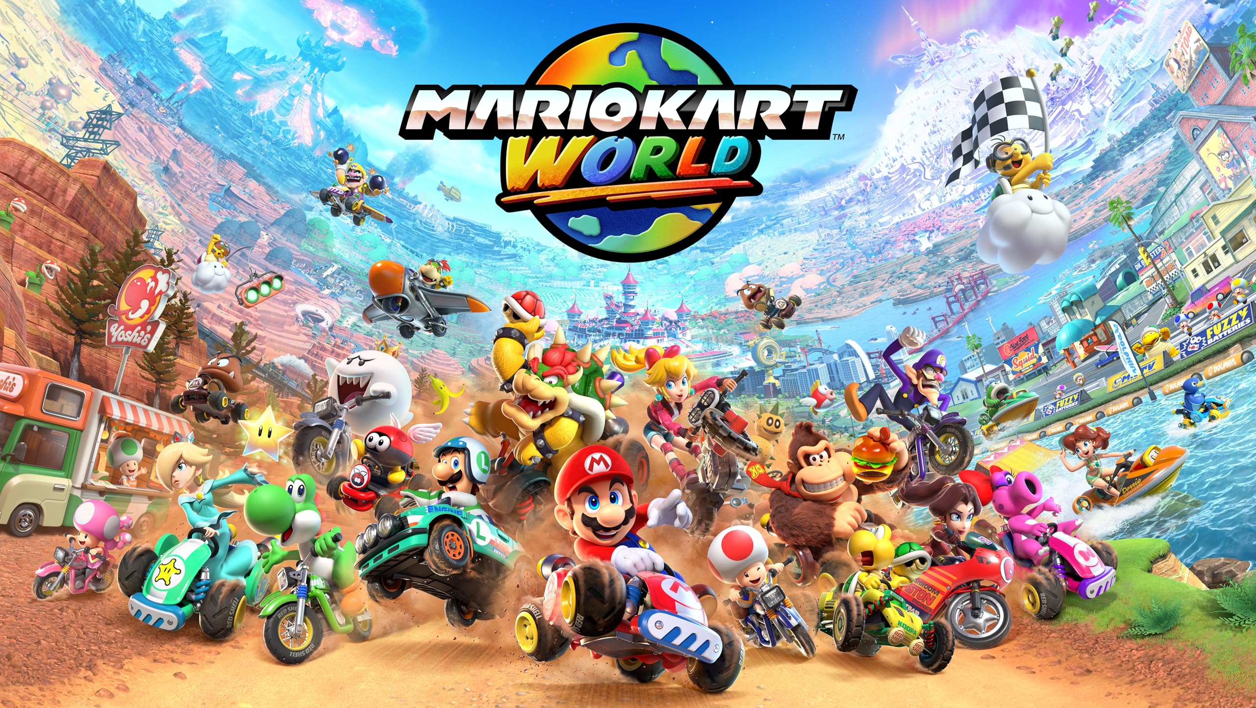 Merry & Bright Nintendo Switch 2 + Mario Kart World Bundle