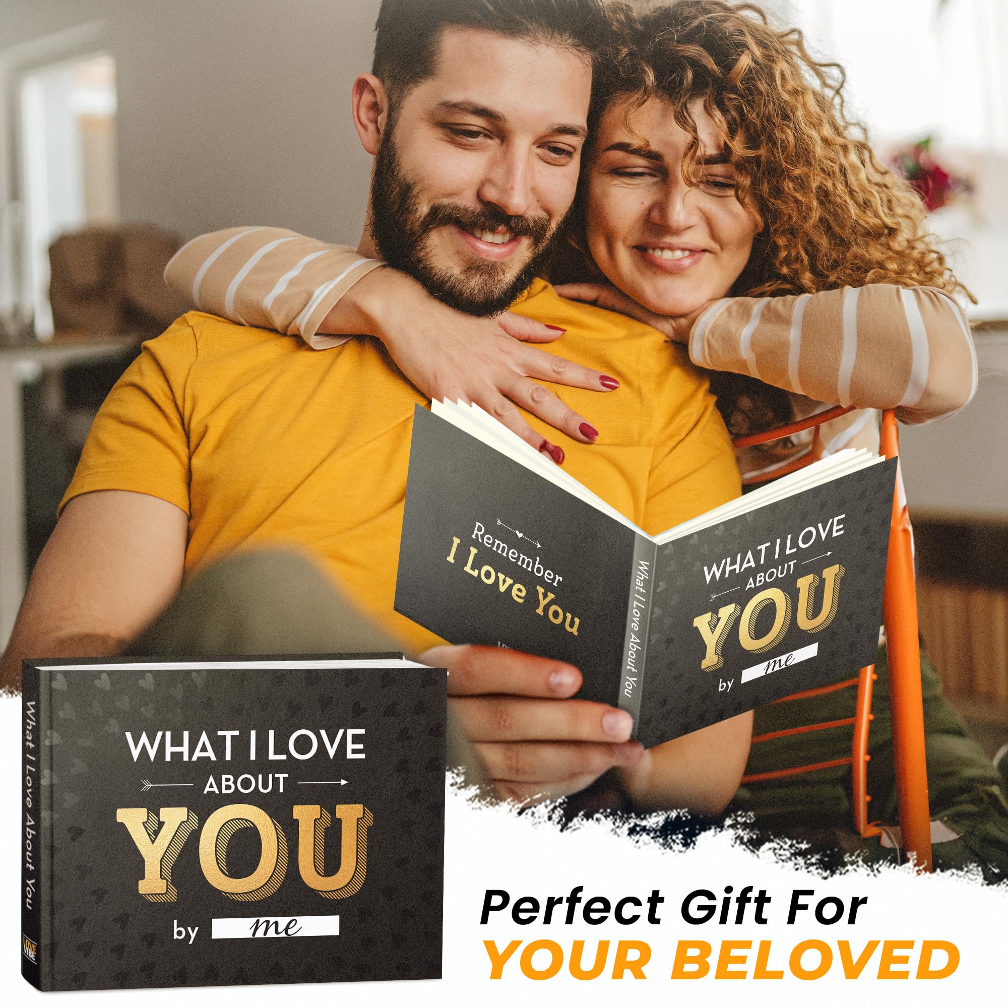 Merry & Bright Personalized “What I Love About You” Fill-in-the-Blank Book – 112 Pages
