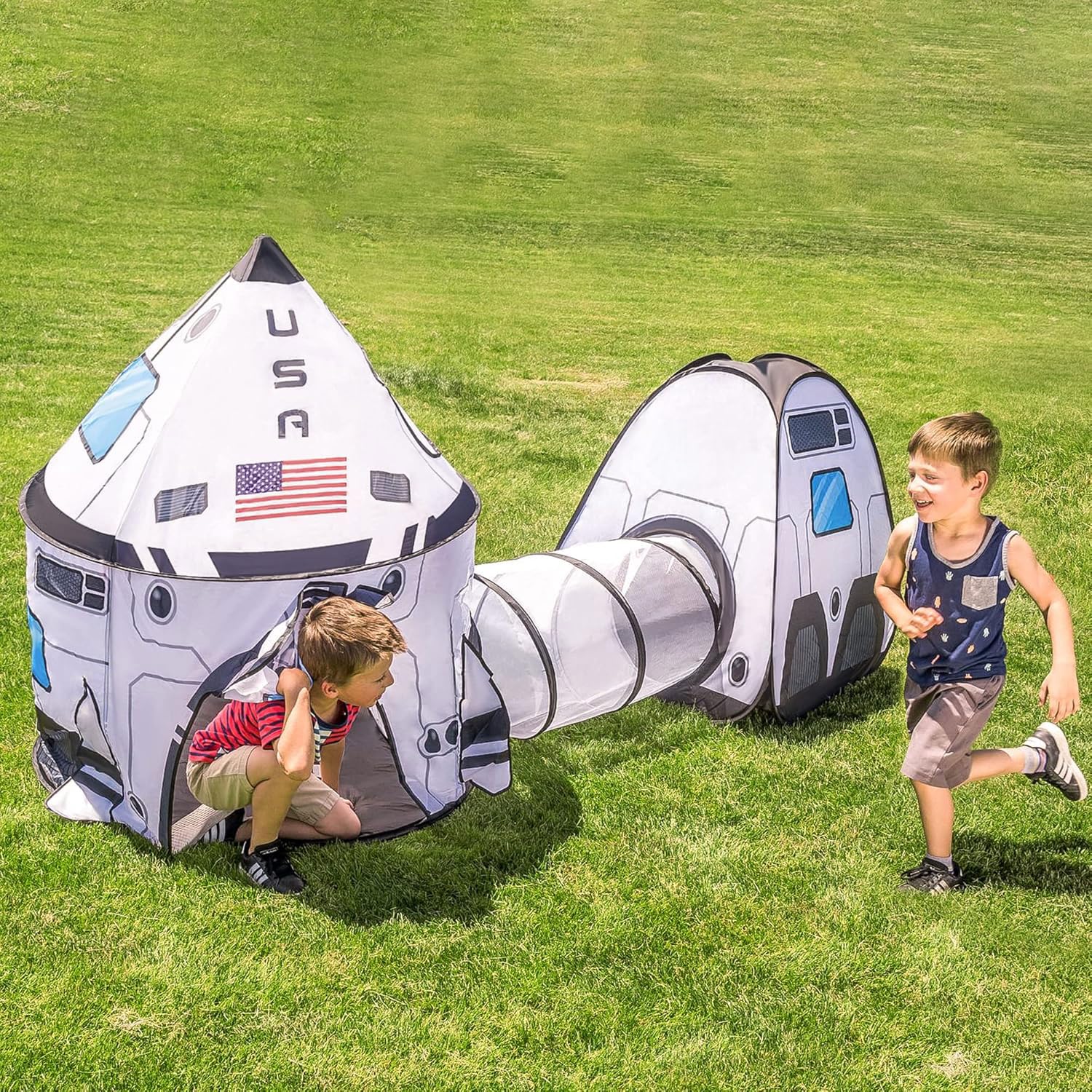 Merry and Bright Kids White Space Play Tent & Tunnel Set