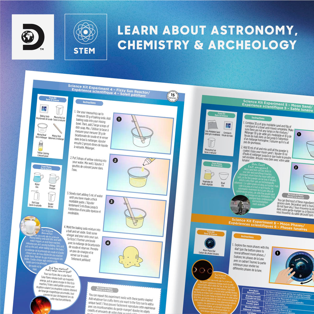 Merry and Bright Galactic Space Science Kit – 61 Space-Themed STEM Experiments