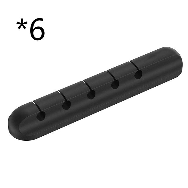 Merry & Bright Silicone USB Cable Winder Desktop Cable Organizer Management Multipurpose Clips Cables