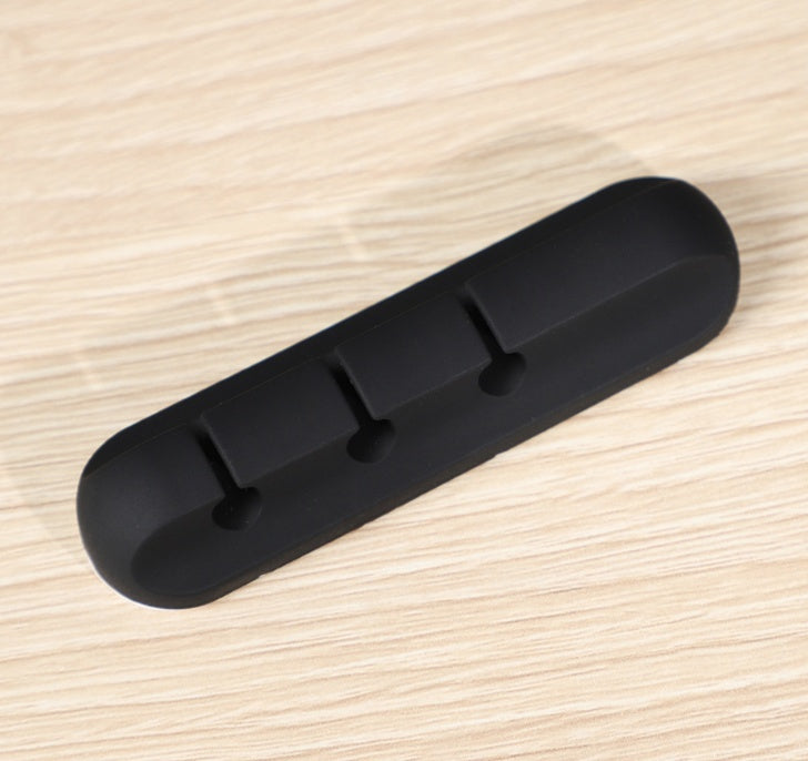 Merry & Bright Silicone USB Cable Winder Desktop Cable Organizer Management Multipurpose Clips Cables