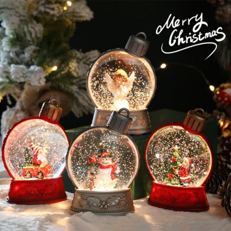 Merry & Bright Christmas Decorations LED SnowGlobe