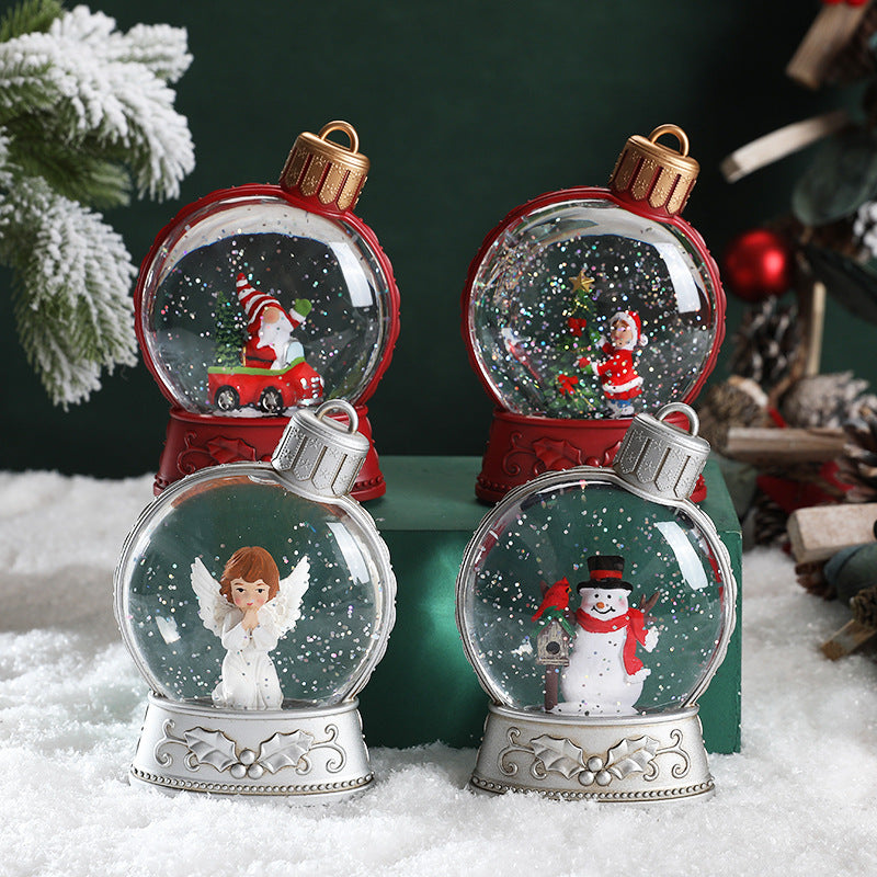 Merry & Bright Christmas Decorations LED SnowGlobe