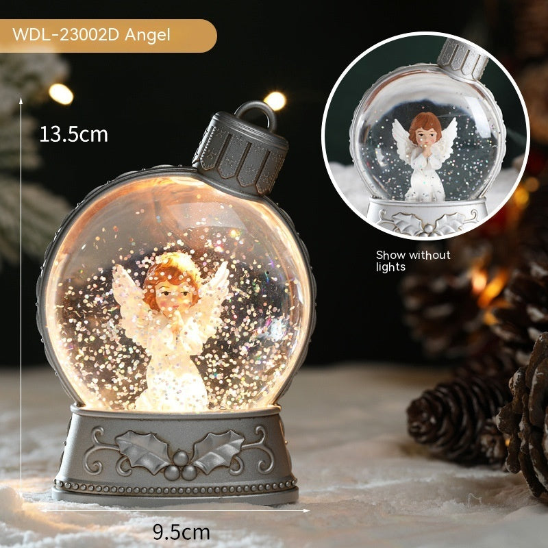 Merry & Bright Christmas Decorations LED SnowGlobe